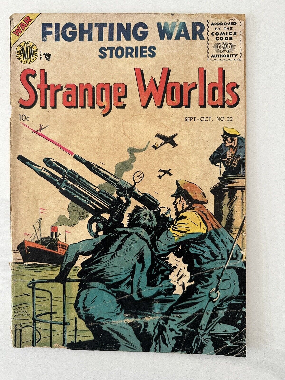 1955 Strange Worlds #22 Fighting Was Stories An Avon Publication 10c Comic