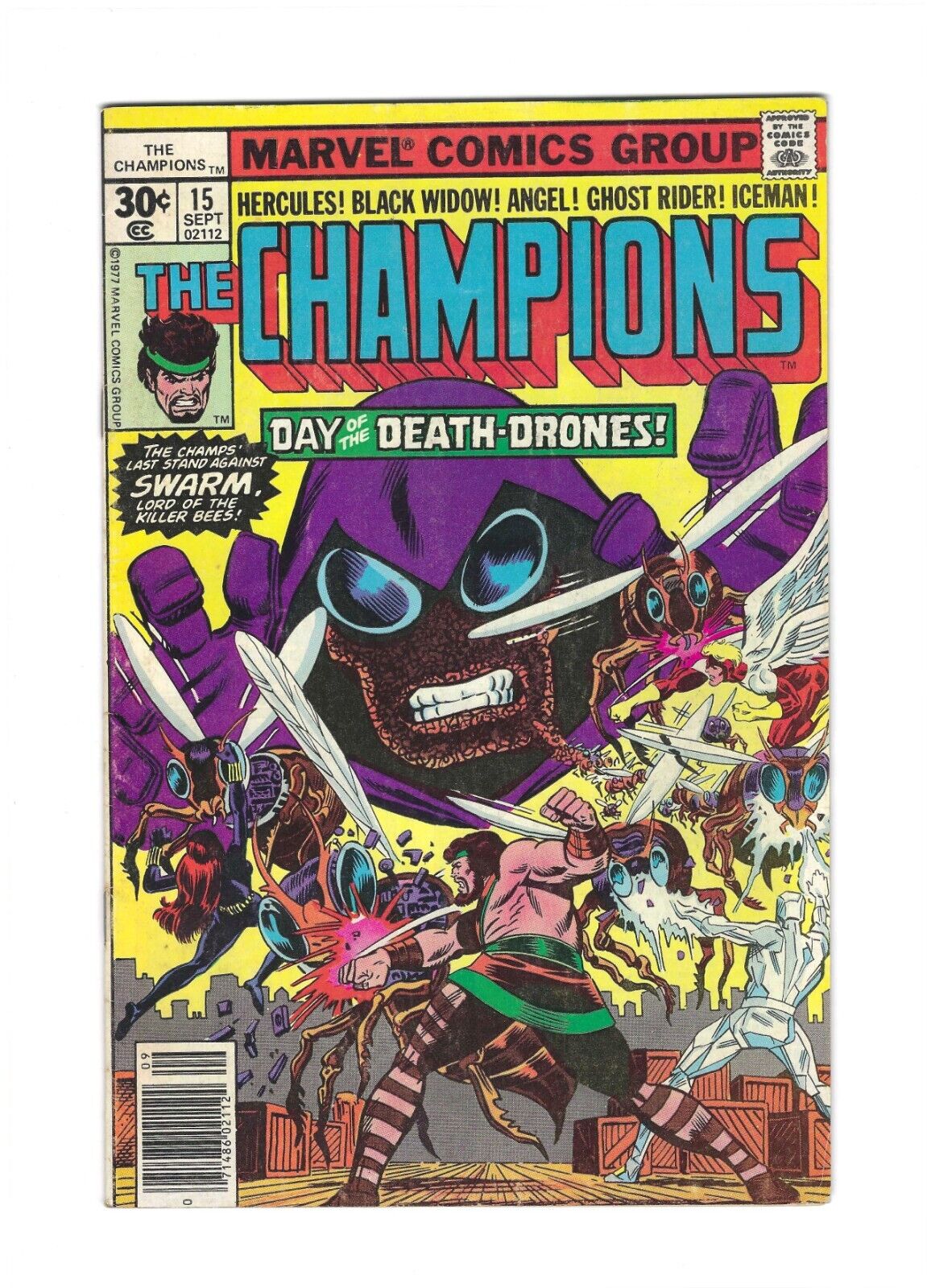 The Champions #15: Dry Cleaned: Pressed: Bagged: Boarded: FN-VF 7.0