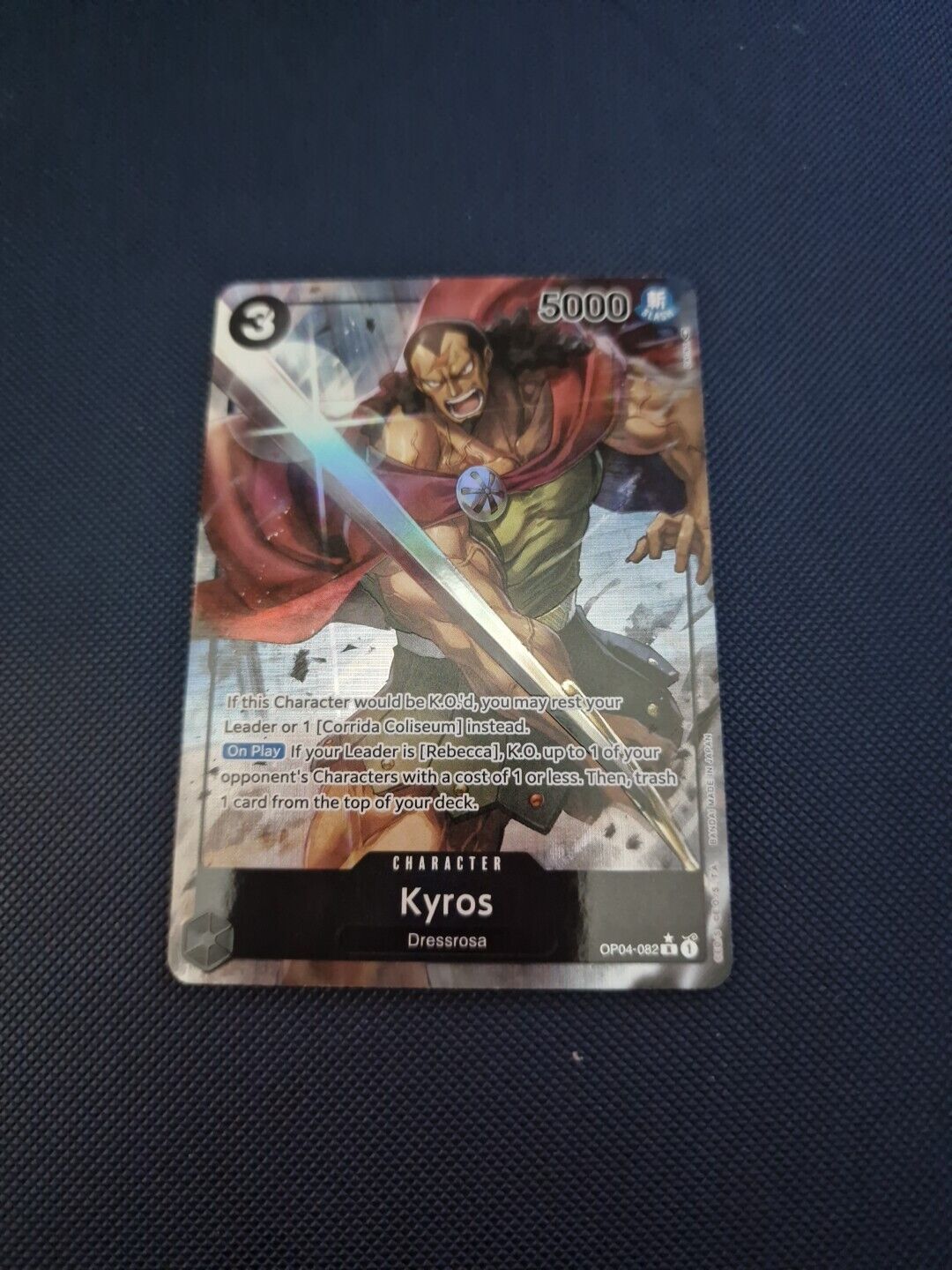 OP04-082 Kyros Rare Alt Art One Piece TCG English Card 