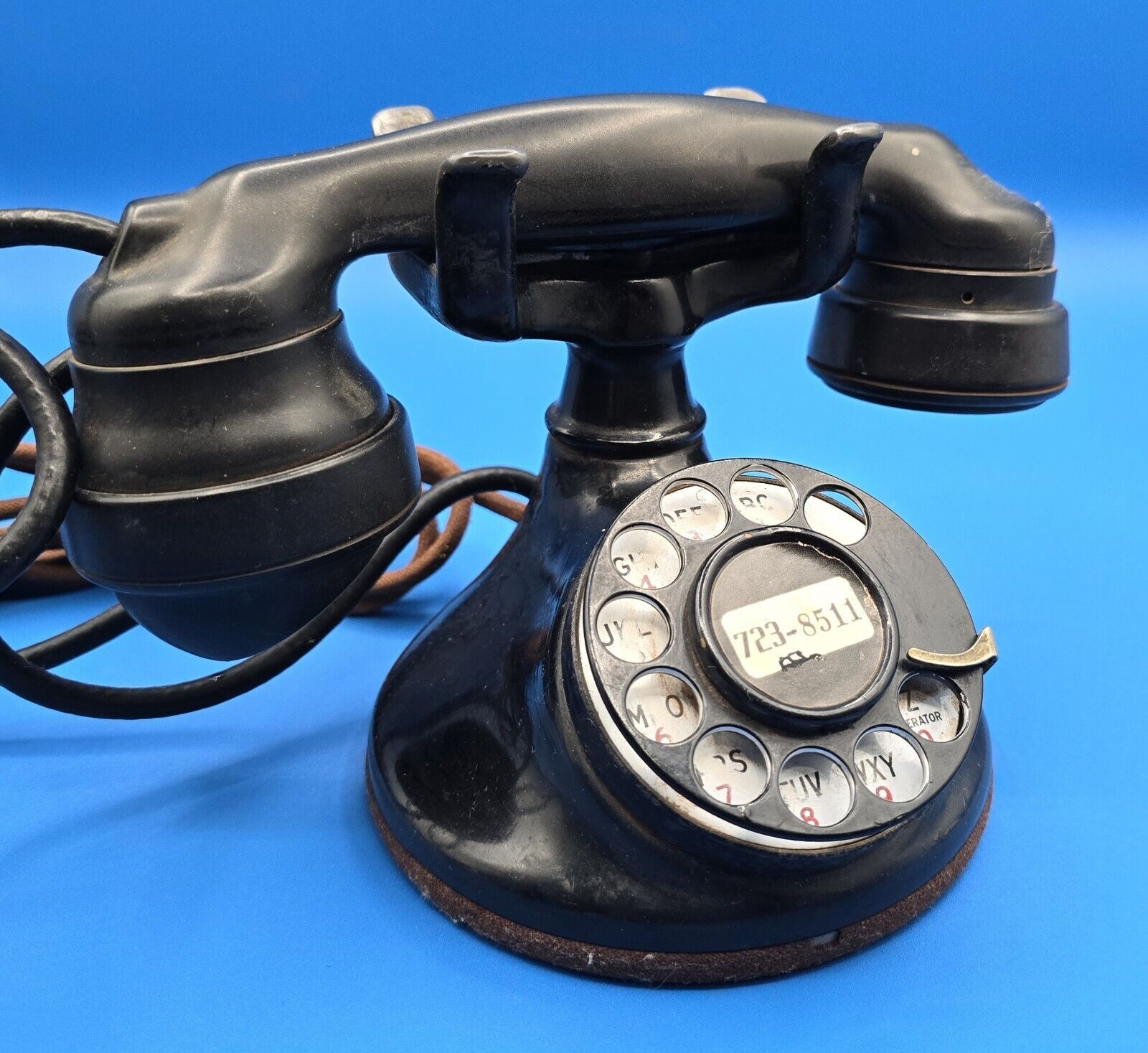 Vintage Western Electric B1  Rotary Dial Desk Phone w/ E1 Handset USA