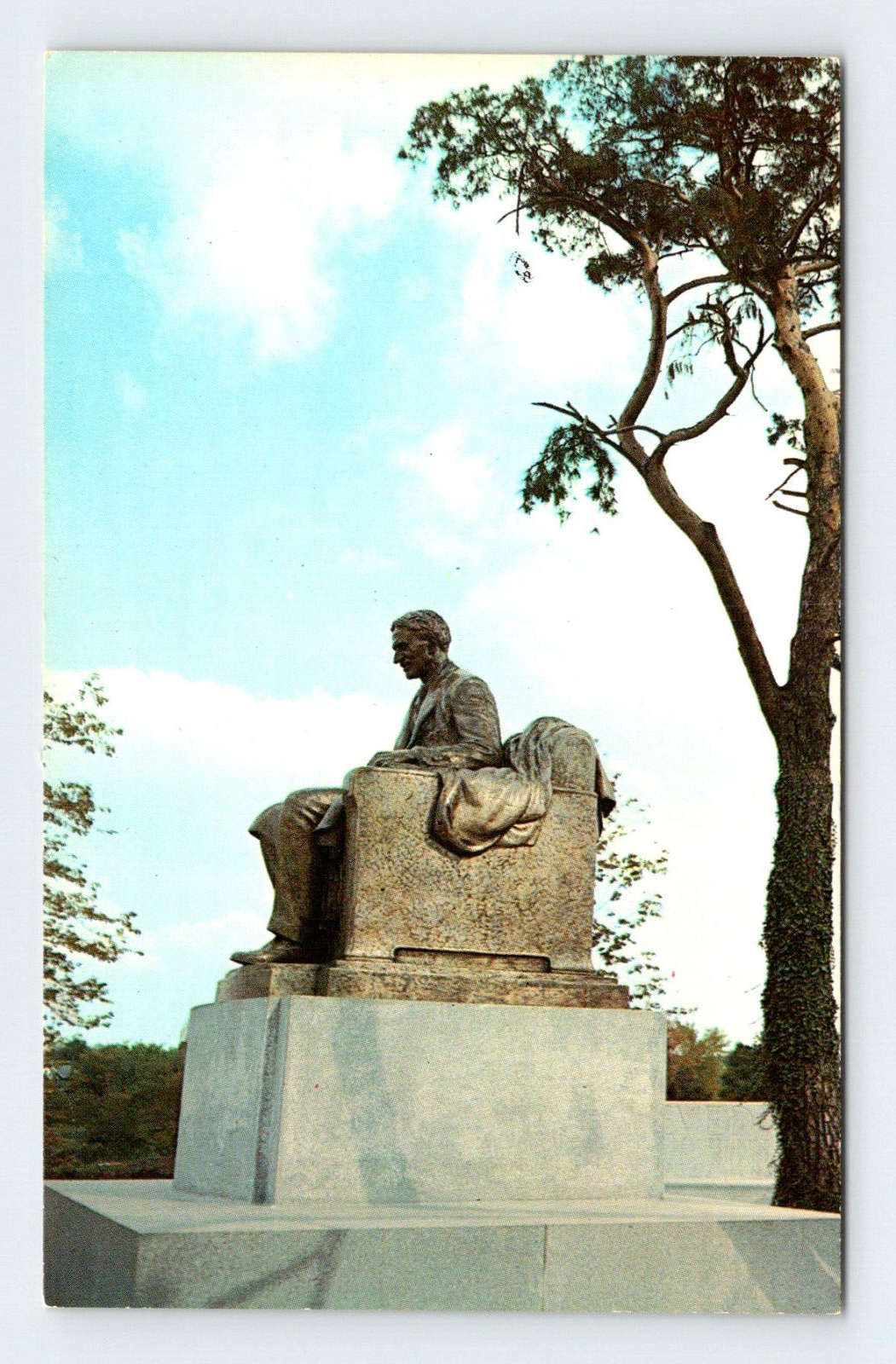 Harvey Firestone Statue Akron Ohio Vintage Postcard OLP16