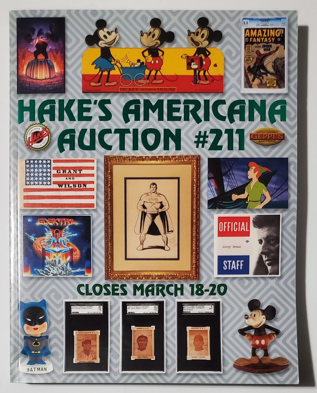 Hakes Americana & Collectables Auction Catalog # 211  March 18-20 2014