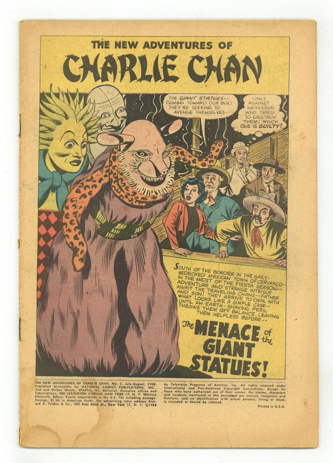 New Adventures of Charlie Chan #2 Coverless 0.3 1958