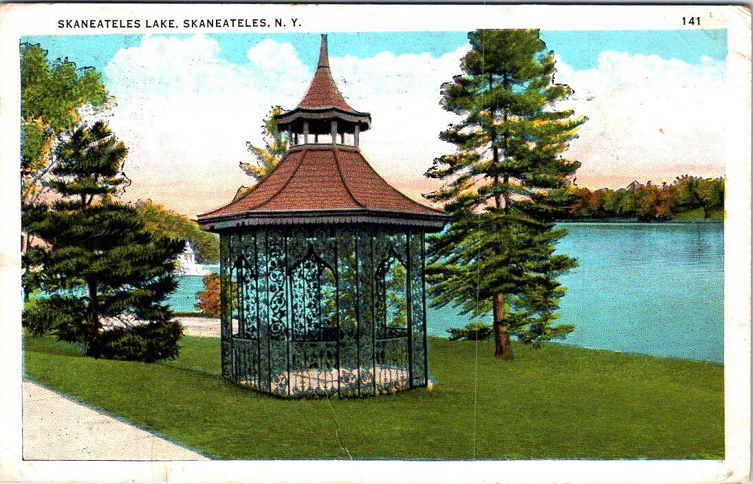 1937, Skaneateles Lake, SKANEATELES, New York Postcard