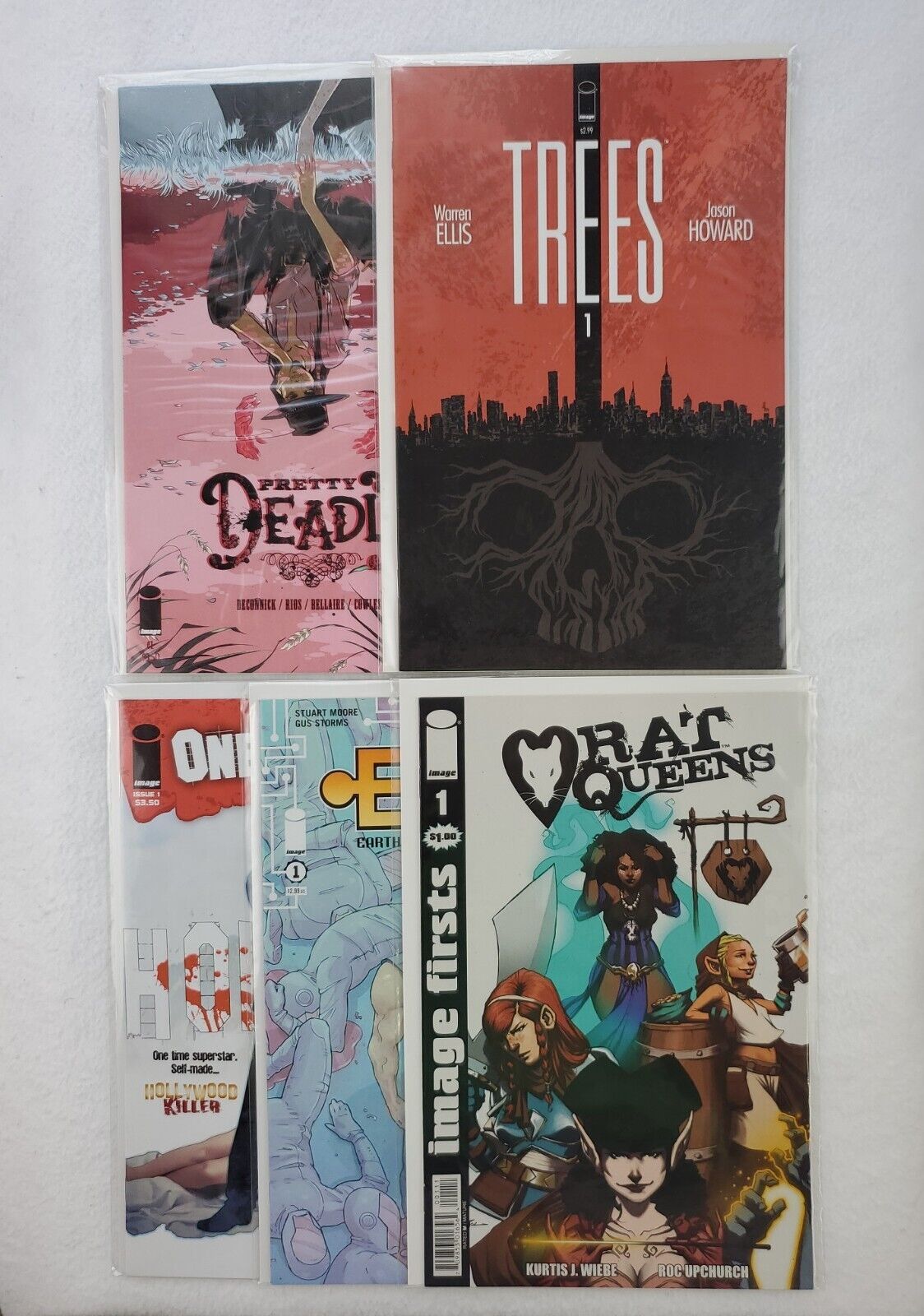Mixed Lot of 5 Image Comic Books #1 Issues Rat Queens Pretty Deadly Trees EGOs