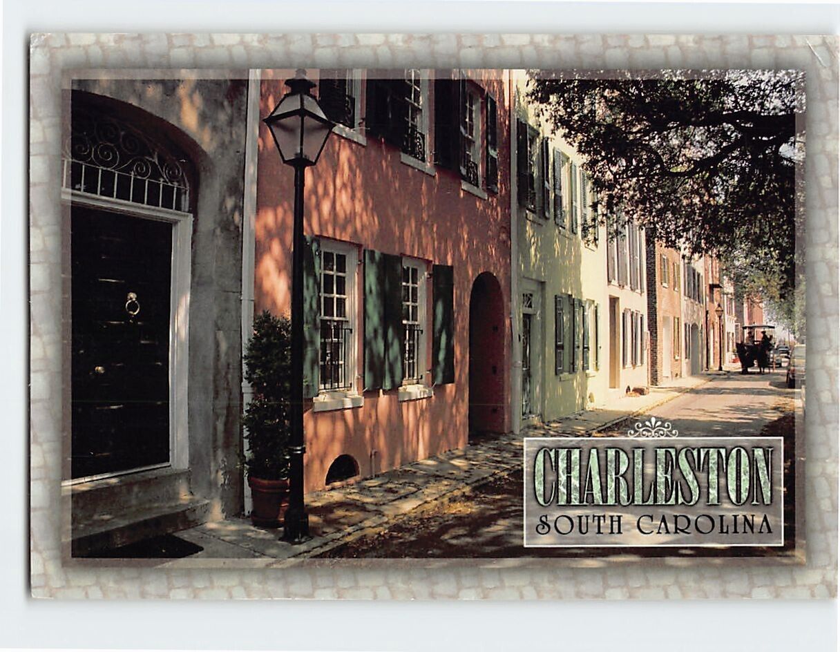 Postcard Elliott Street Charleston South Carolina USA