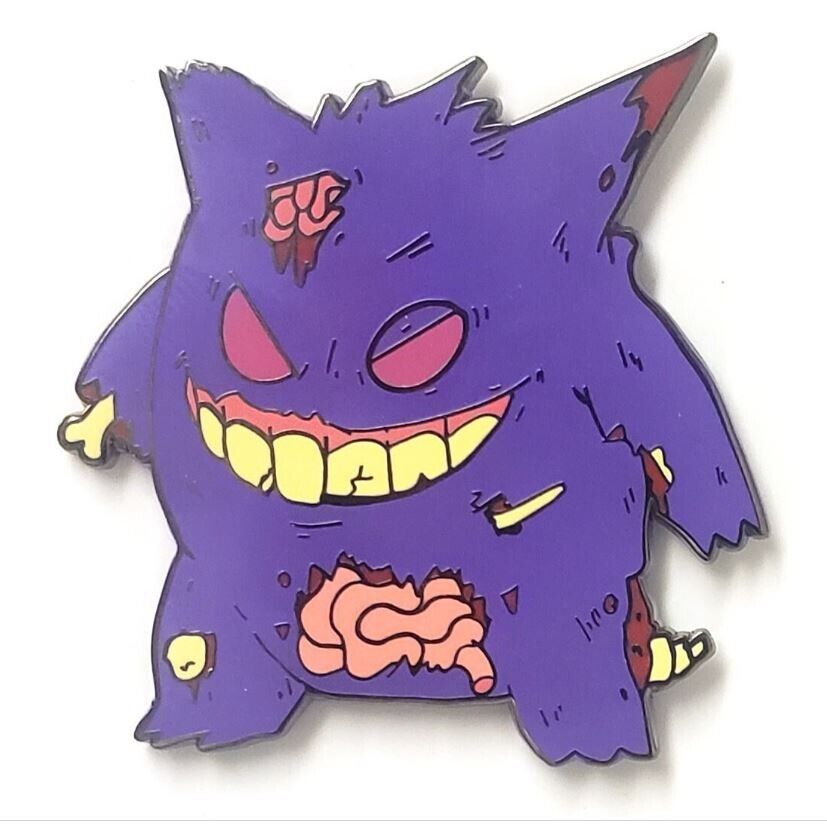 Zombie Gengar pokemon enamel pin (pinitch)