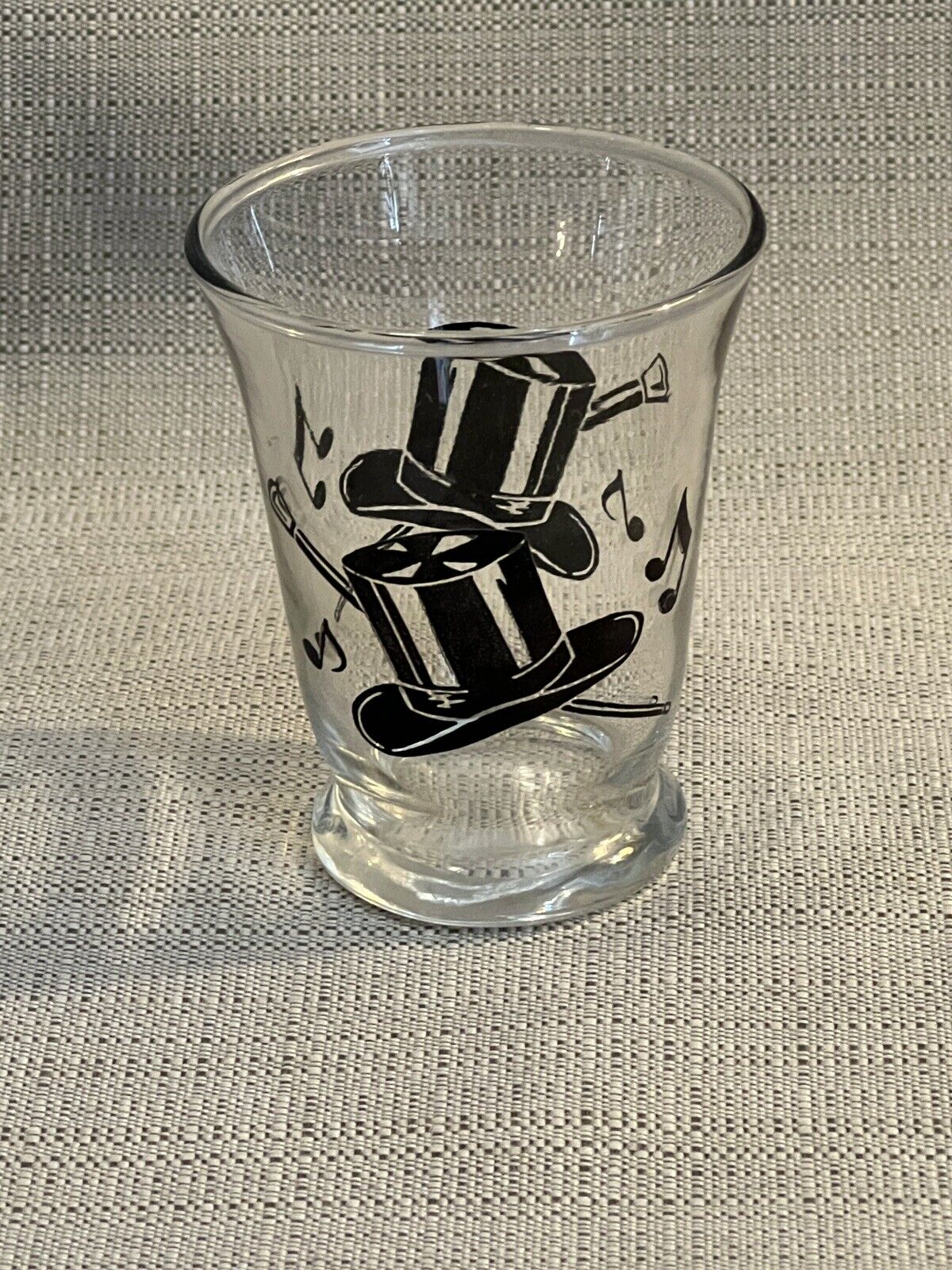 Antique MCM 1950\'s Libbey Top Hot & Cane Cocktail/Shot Glass~3\