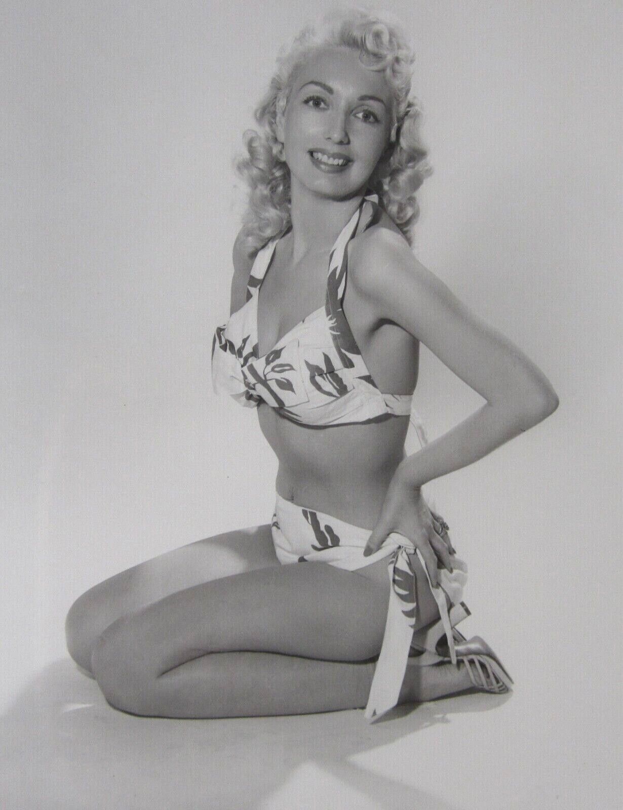 Vintage Pinup Cheesecake Bikini Photo Young Blonde Bernard of Hollywood c 1950's