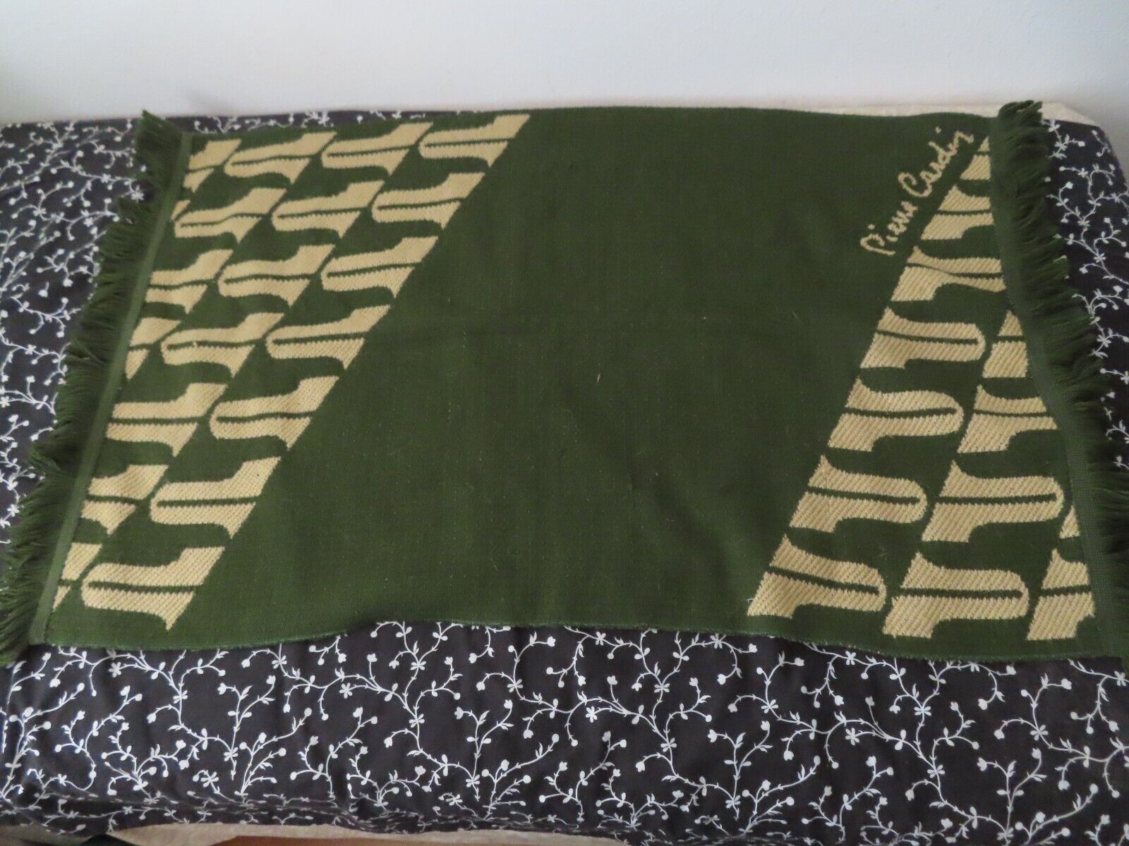 extremely rare pierre cardin made by matsumoto throw blanket 60s iconic