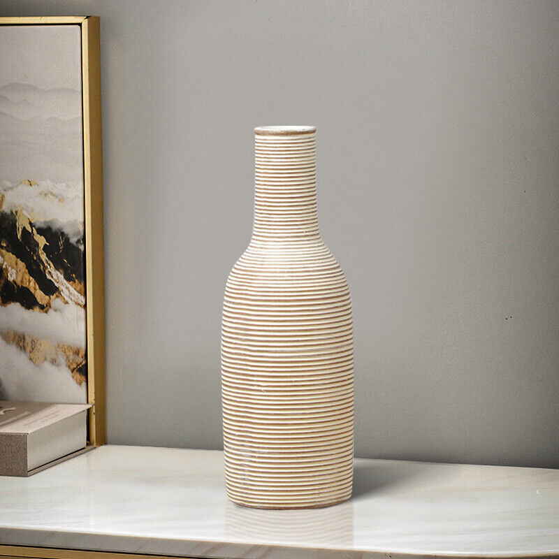 DKTDT Resin Decorative Vase Handmade Elegant Art Vase for Home Decor H11.6 inch