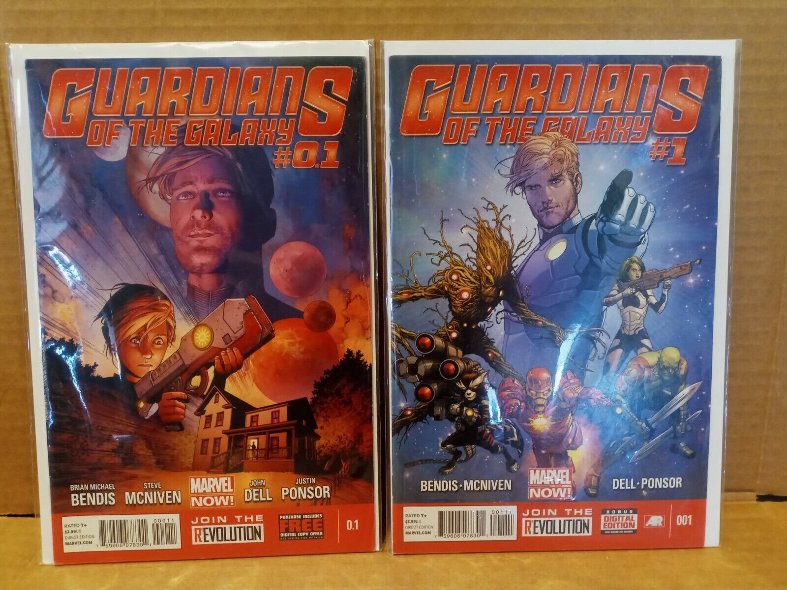 Guardians of the Galaxy #0.1 + #1 Bendis Marvel 