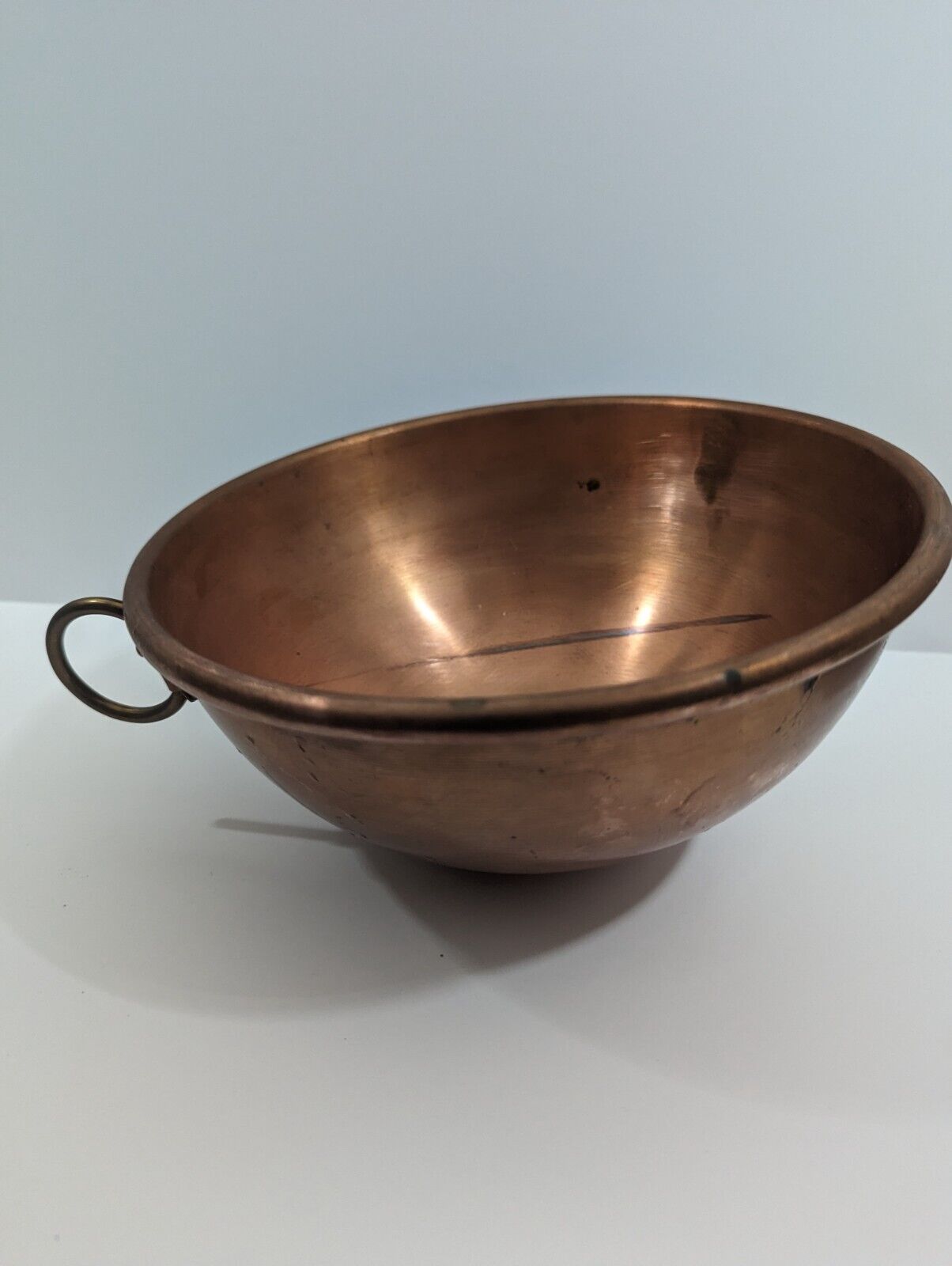 Vintage Copper Mixing Bowl  10 Inch