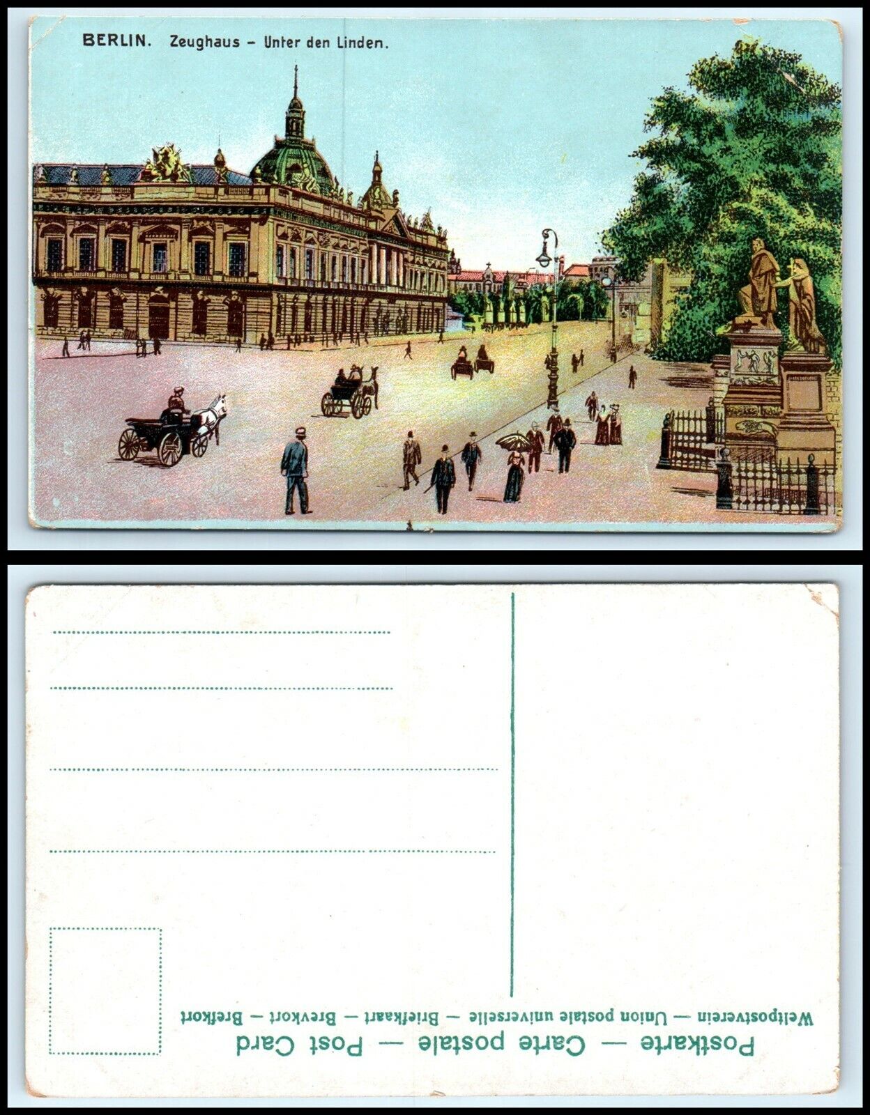GERMANY Postcard - Berlin, Zeughaus - Unter den Linden AR