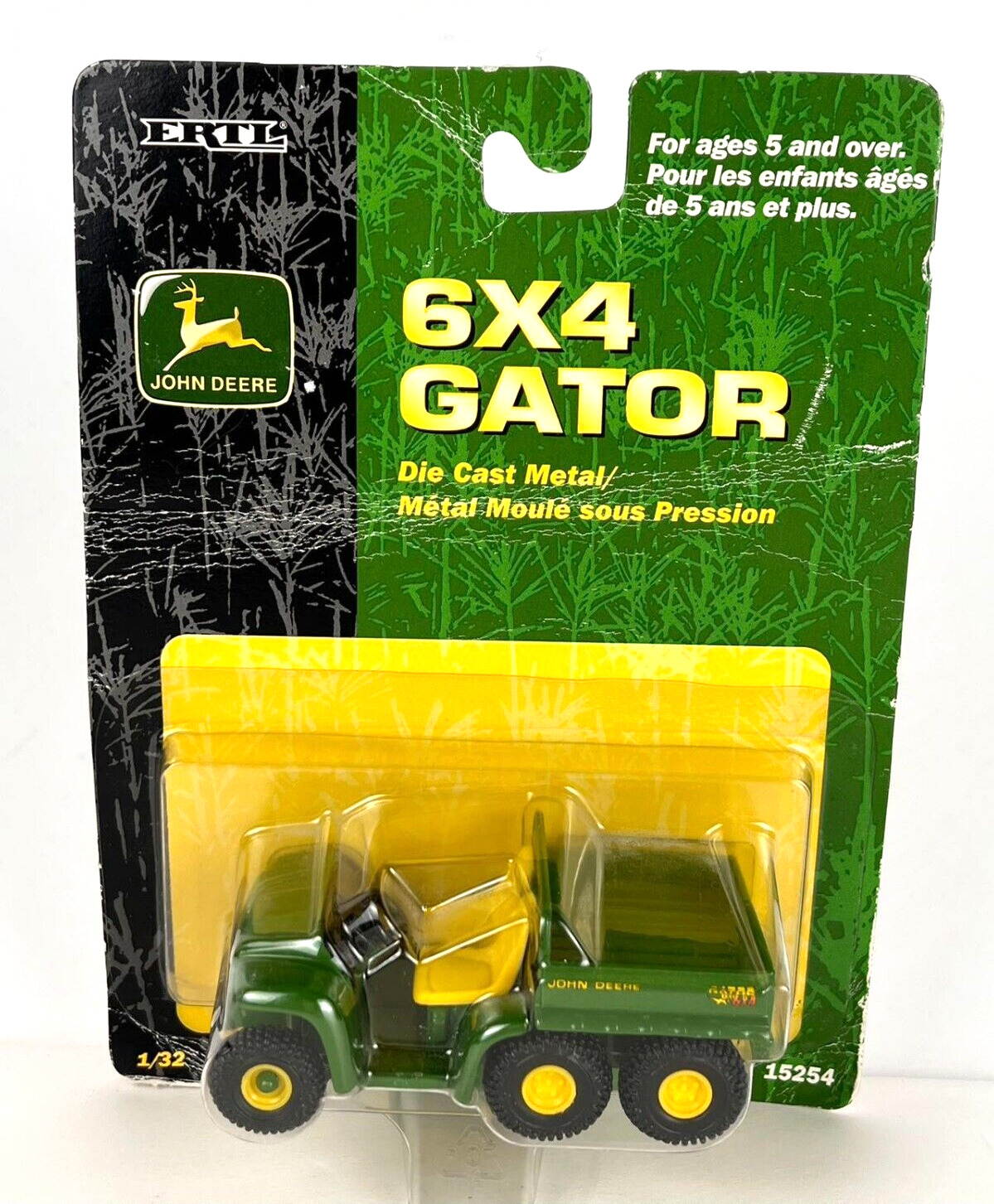 Vintage 2002 ERTL John Deere 6x4 Gator Die Cast 1/32 Scale #15254, New Sealed