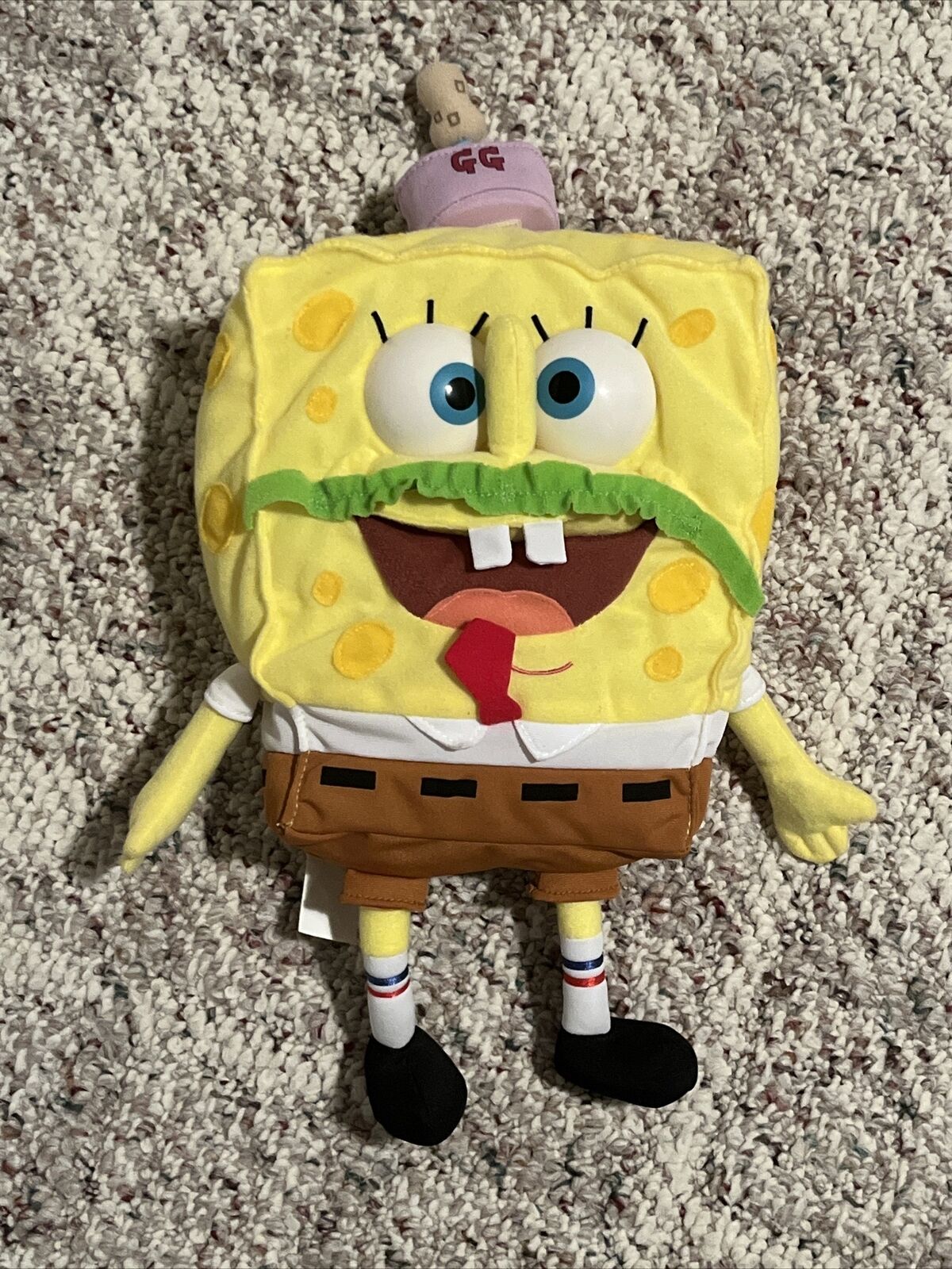 “Giggling” SpongeBob SquarePants Plush With Goofy Goober Hat 2004