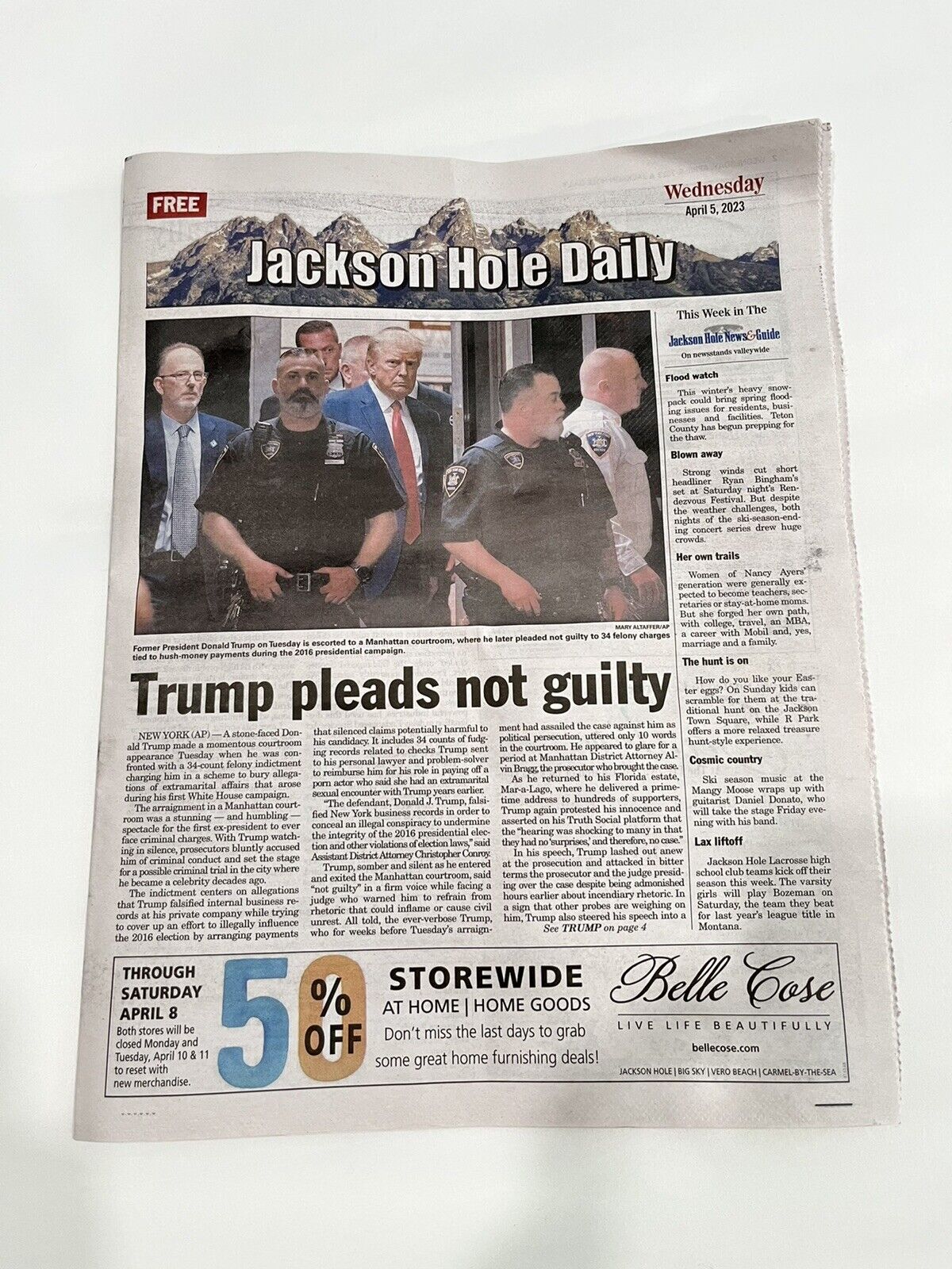 Donald Trump Jackson Hole Historical Newspaper
