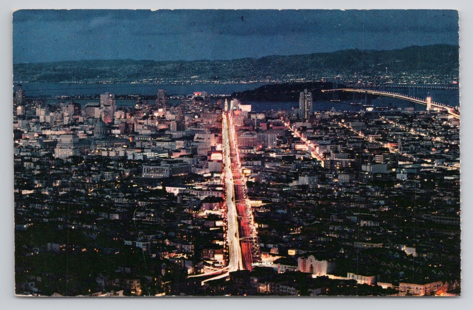 Postcard San Francisco At Night California