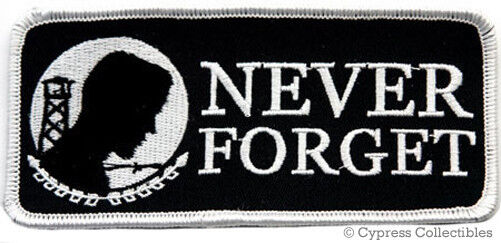 POW-MIA EMBROIDERED PATCH new MILITARY Never Forget IRON-ON vietnam war APPLIQUE