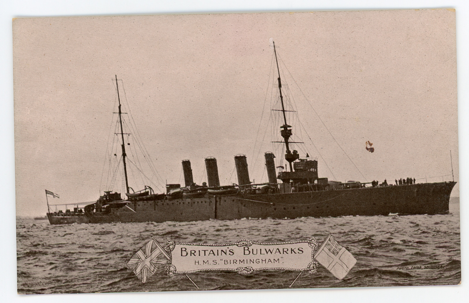 Royal Navy Cruiser H.M.S. BIRMINGHAM 1914-31 Valentine Britain\'s Bulwark Series