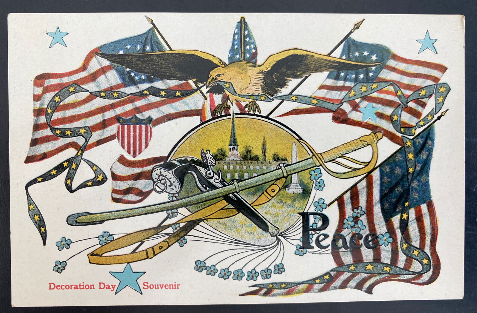 Mint USA Picture Postcard GAR Civil War Union Decoration Day Souvenir Peace
