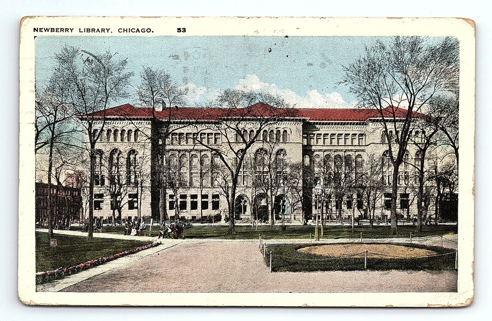 Newberry Library Chicago Illinois Vintage Postcard