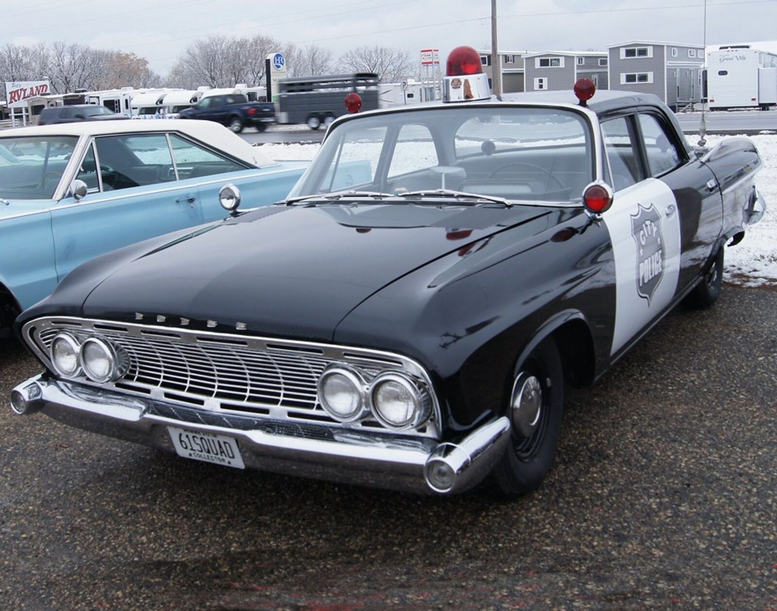 1961 DODGE POLICE PATROL CAR 8.5X11 Photo