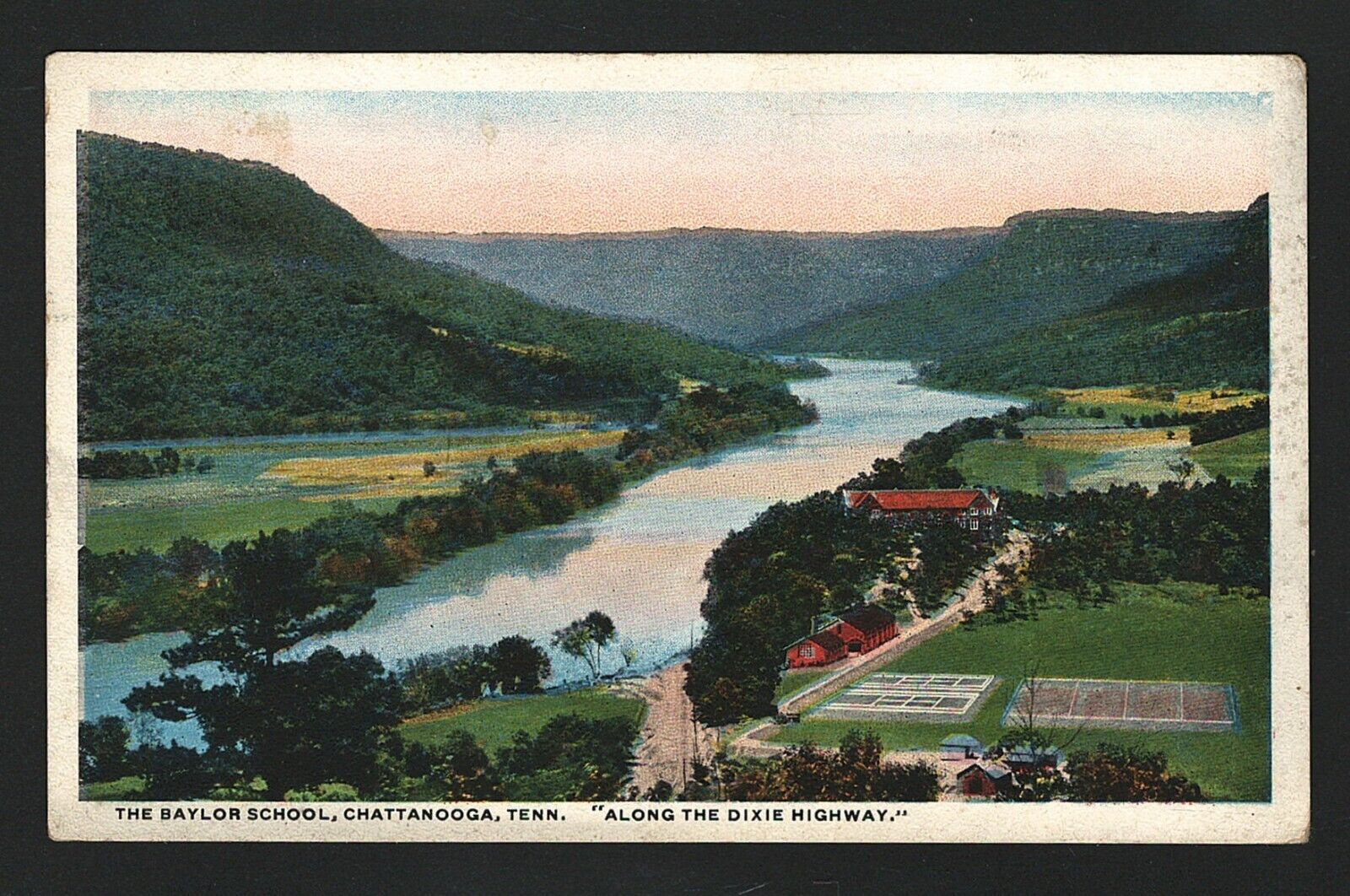 Postcard Along The Dixie Highway The Baylor School Chattanooga Tennessee 1915