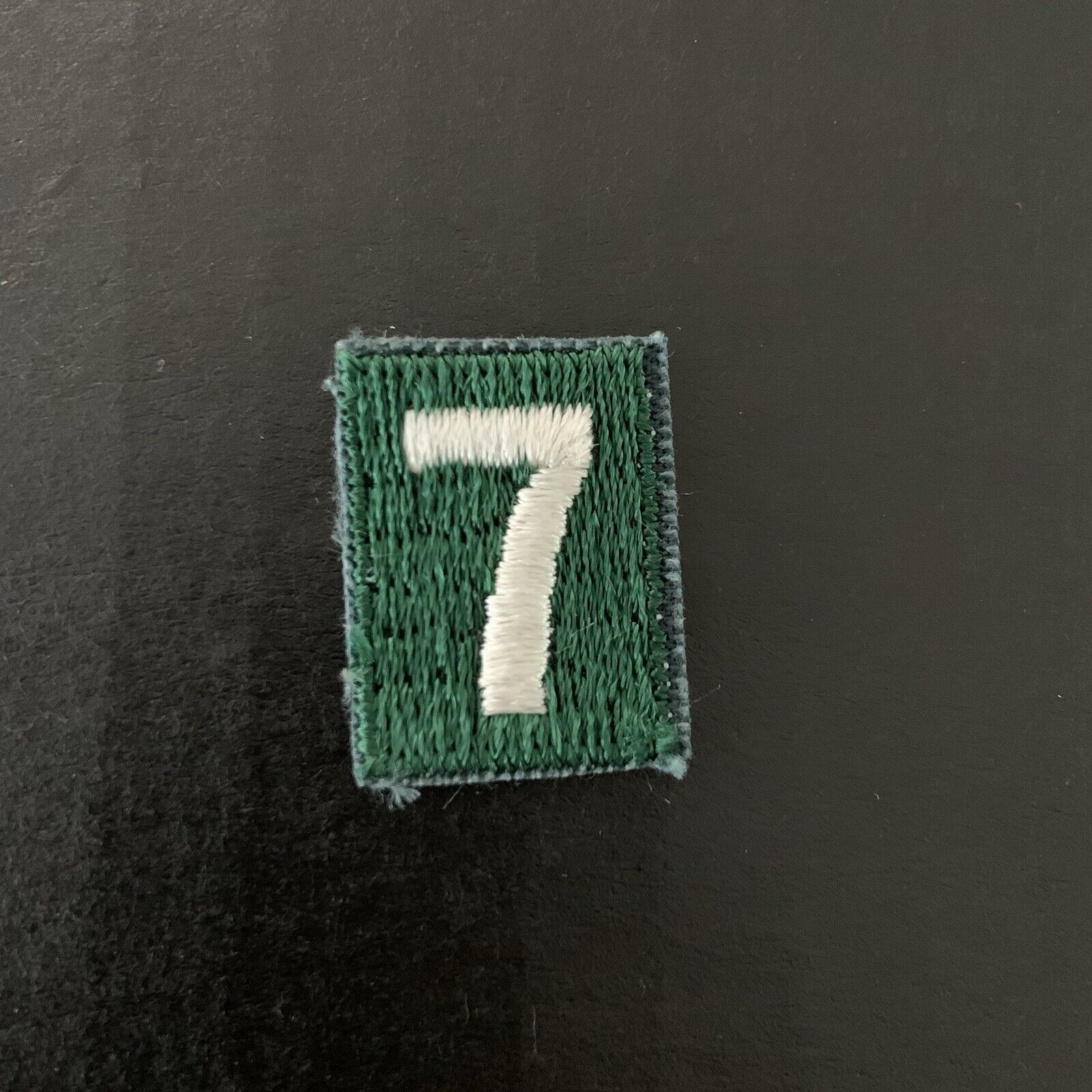 Girl Scouts Troop Number 7 Patch Green White