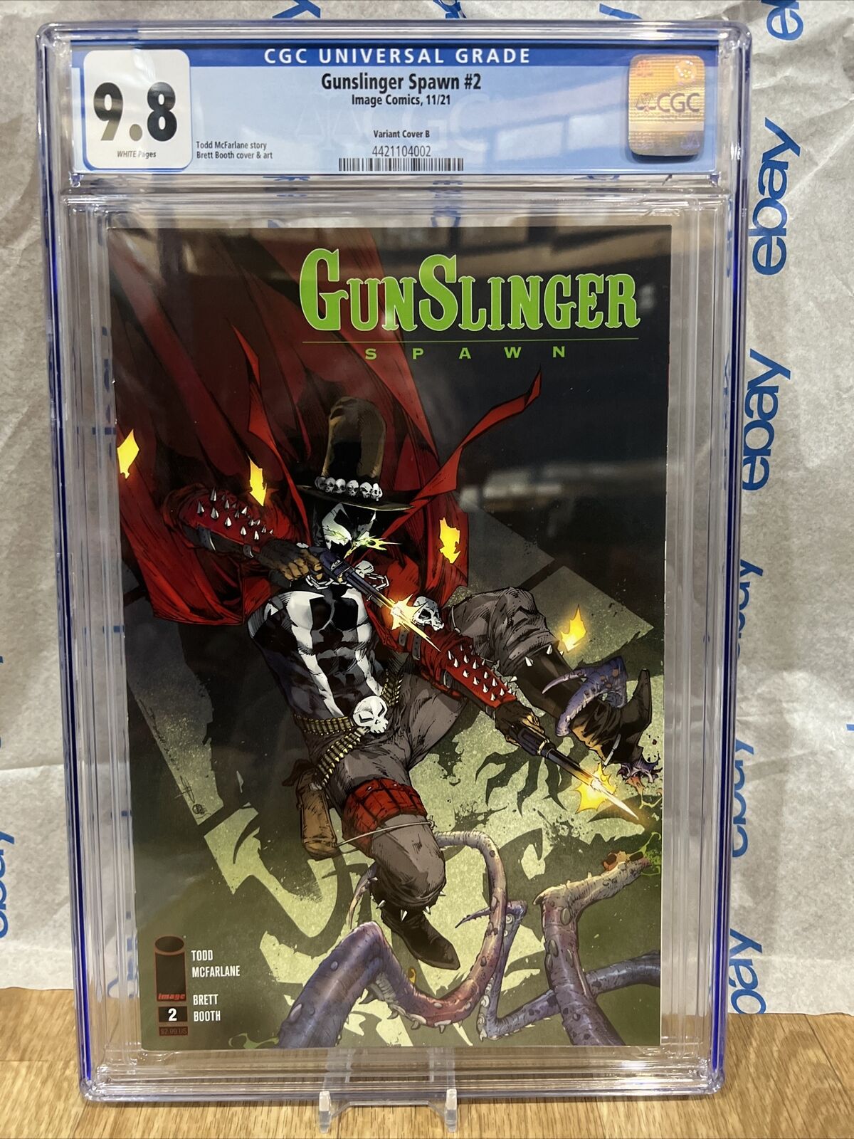 Gunslinger Spawn #2B Booth Variant CGC 9.8 2021 Graded Comic New Slab