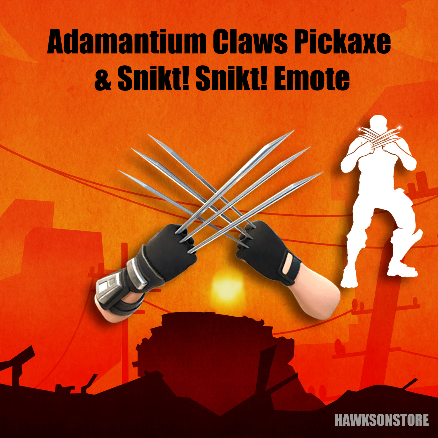 FORTNITE X MARVEL ZERO WAR #3 :Adamantium Claws CODE - Global 