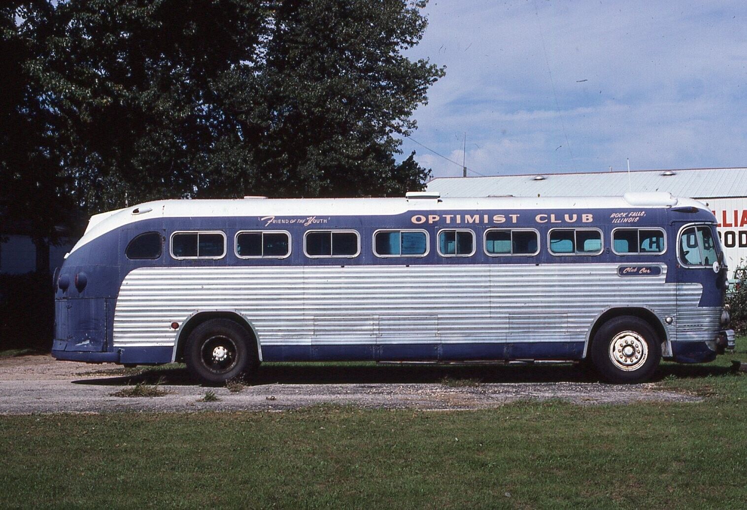 Original Bus Slide Optimist Club Rock Falls Illinois Club Car Youth 1986 #16