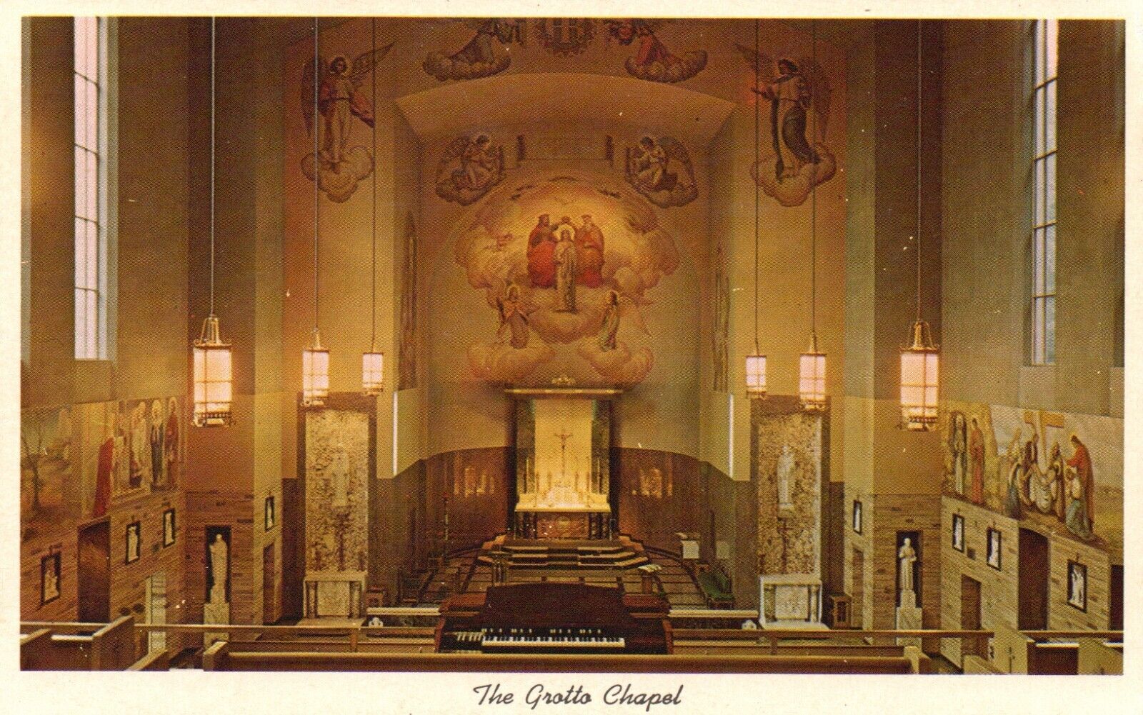 Postcard OR Portland Oregon The Grotto Chapel Sorrowful Mother Vintage PC f4252