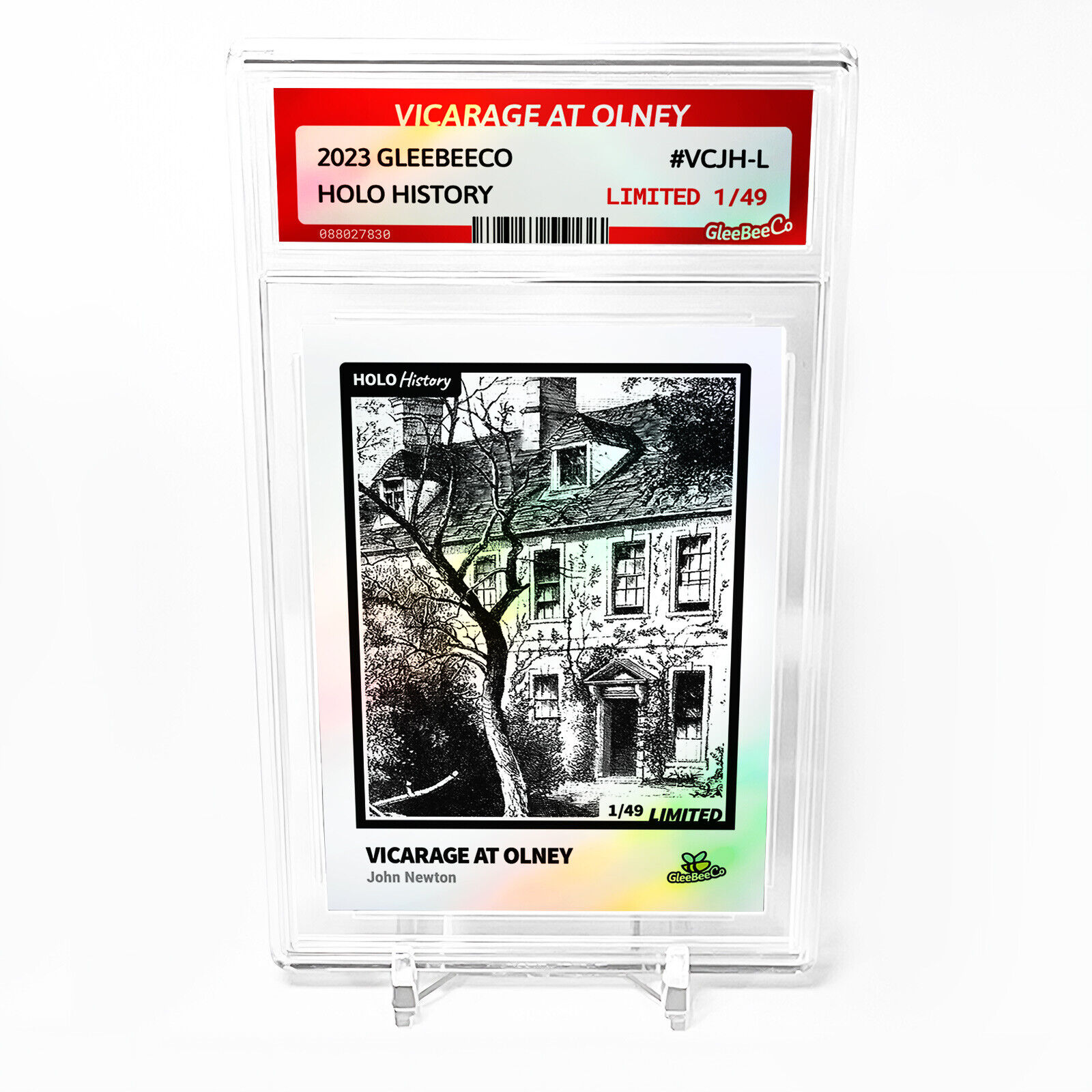 VICARAGE AT OLNEY Card 2023 GleeBeeCo John Newton Holographic #VCJH-L /49