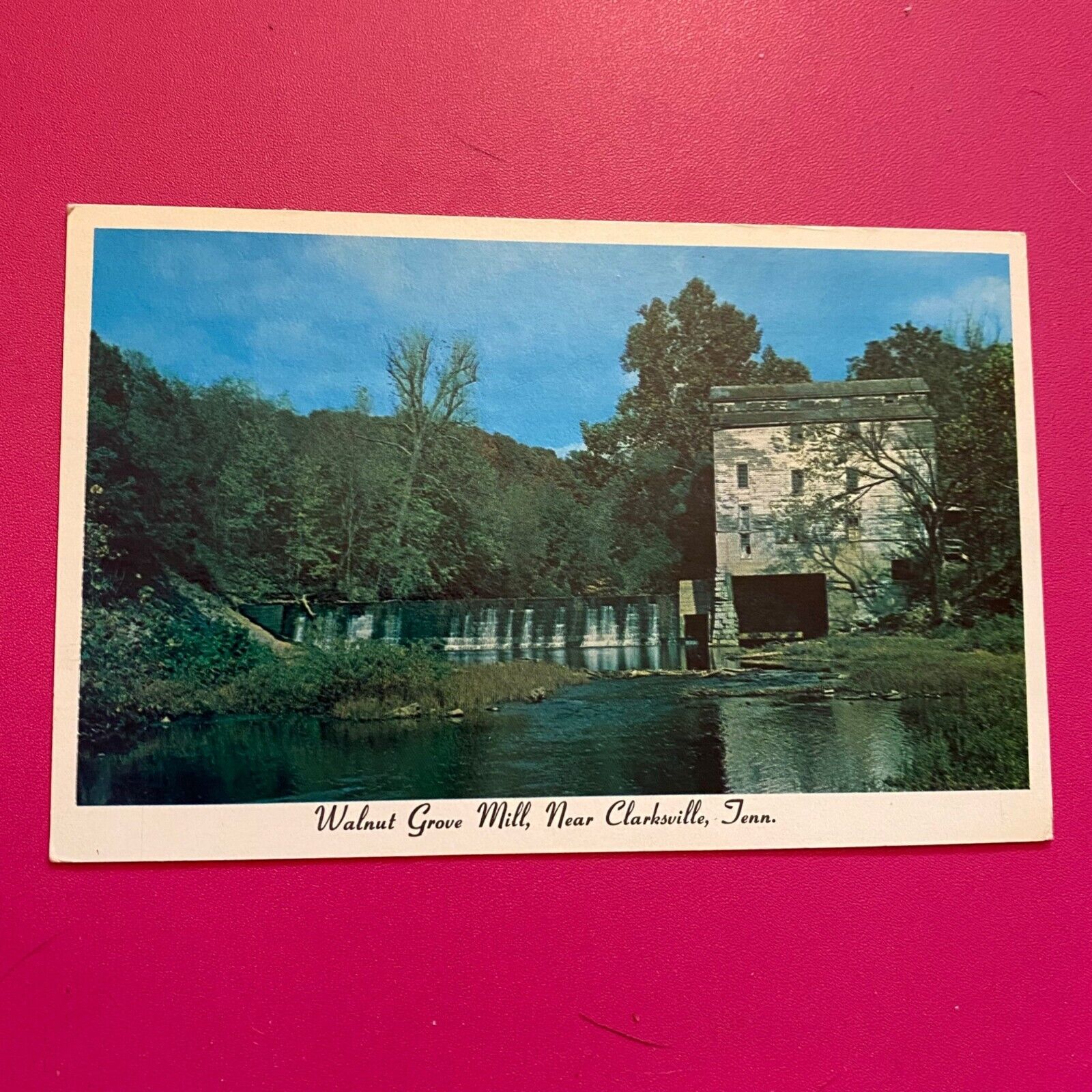 Vintage Postcard Walnut Grove Mill Near Clarksville Tenn. TN By L.D. Thompson