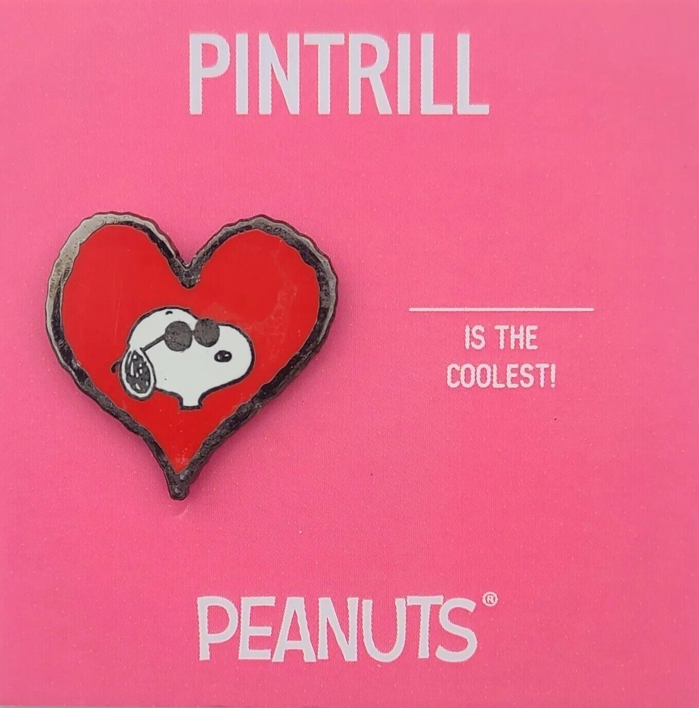 ⚡RARE⚡ PINTRILL x PEANUTS Valentine\'s Day Snoopy Pin *BRAND NEW* LIMITED EDITION