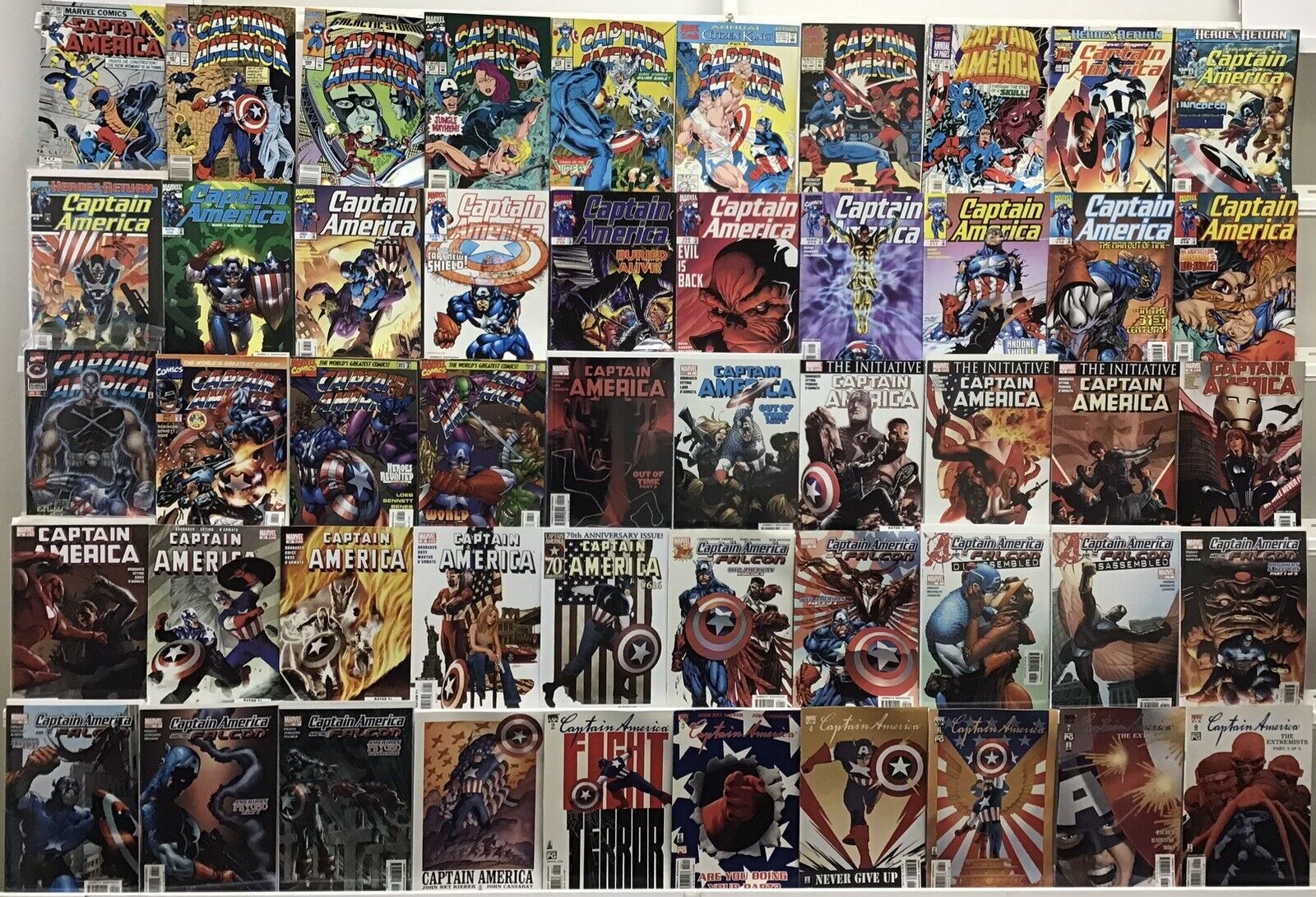 Marvel Comics - Captain America - Comic Book Lot Of 50