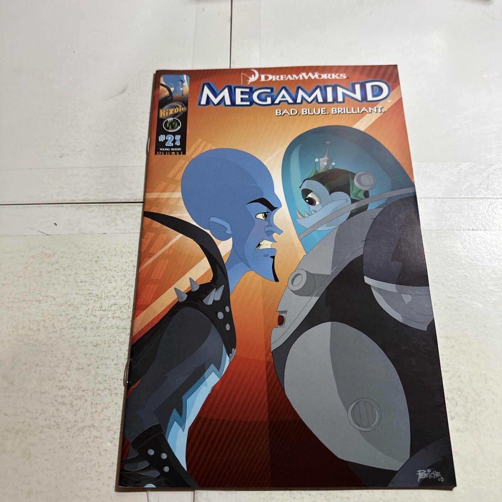 Megamind #2 Ape Kizoic Comics 2011 7.0 Dreamworks Mega Mind Bad Blue Brilliant