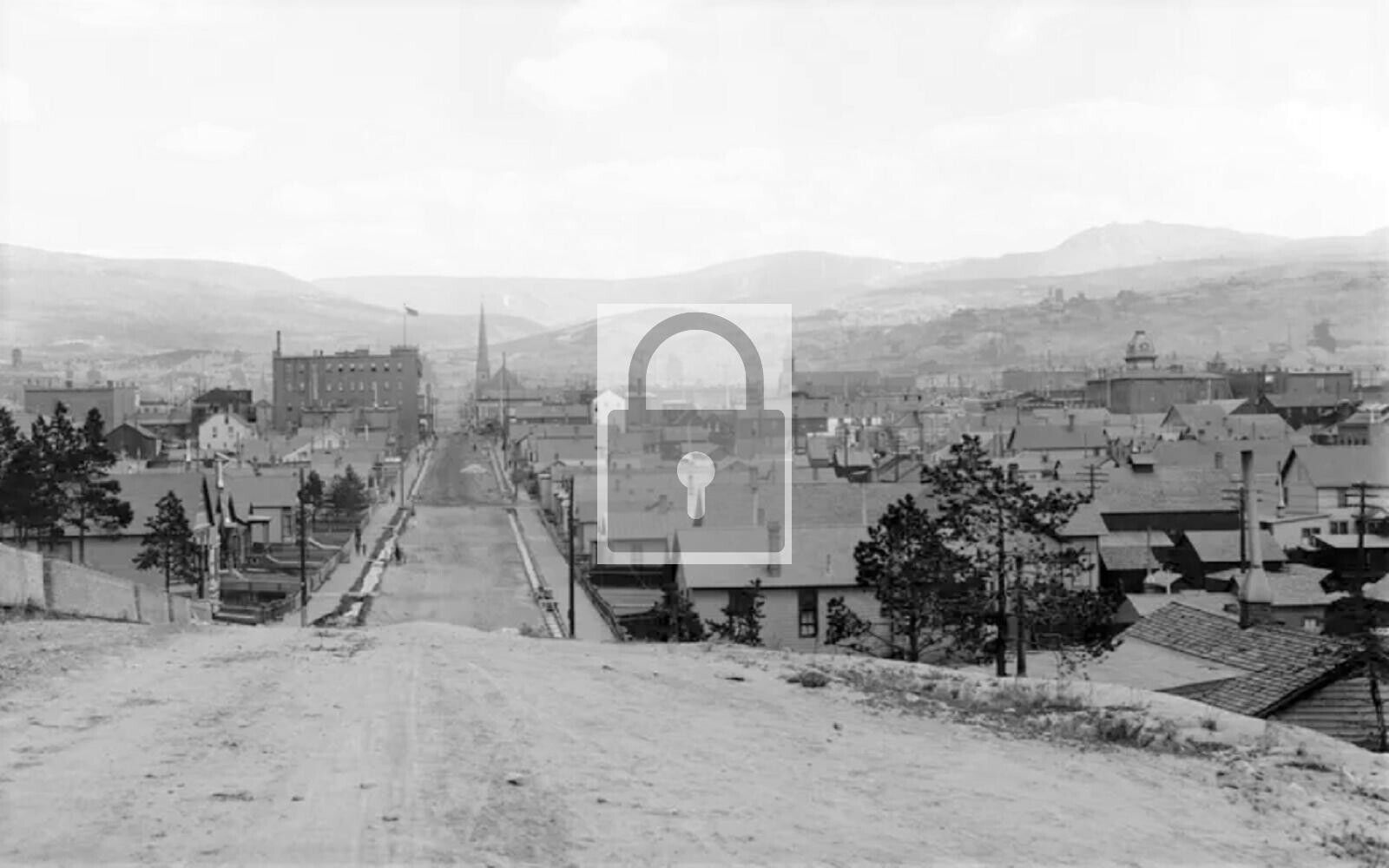 Street View Leadville Colorado CO Reprint Postcard
