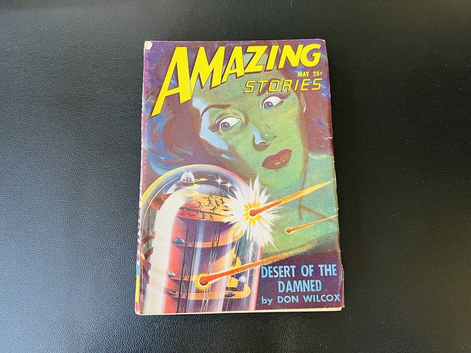 1947 May AMAZING STORIES Pulp Fiction v.21 #5 Desert of the Damned