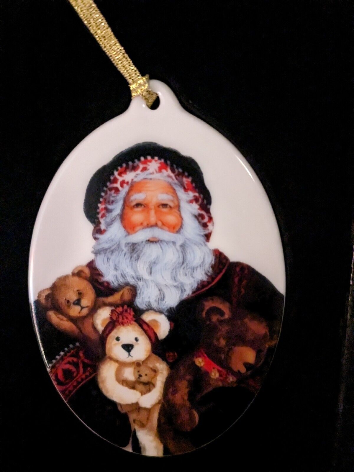 Vintage Pipka's Teddy Bear Christmas Ornament # 4007