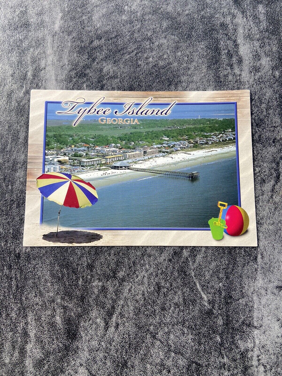 Georgia-GA-Tybee Island-Savannah Beach Postcard NEW, FREE S&H.