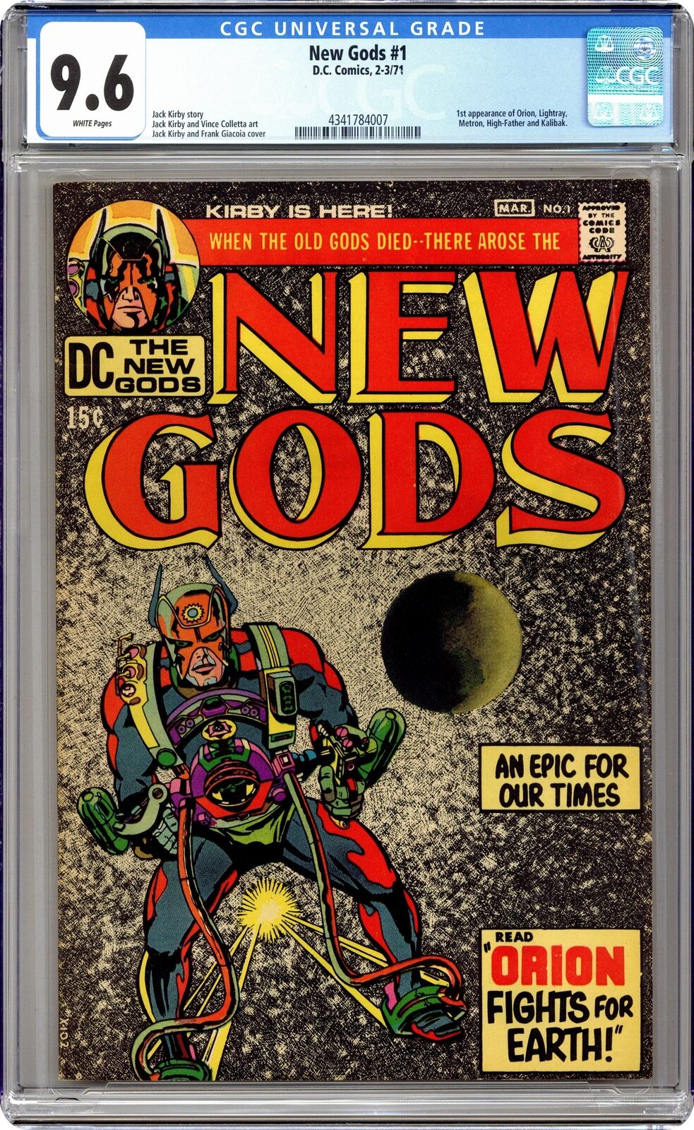 New Gods #1 CGC 9.6 1971 4341784007 1st app. Orion
