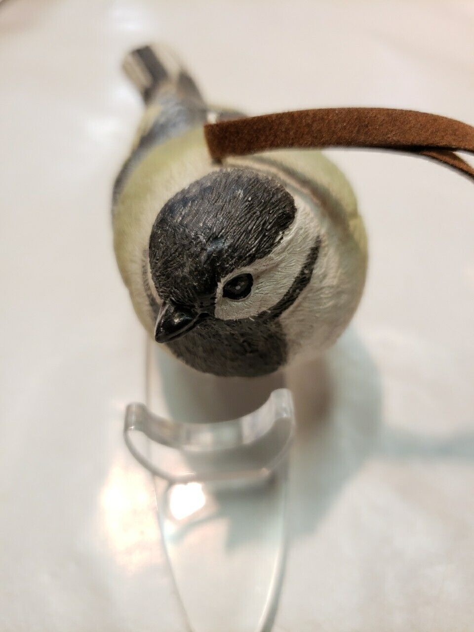 Black-capped Chickadee Figurine Ornament /Handcrafted Detailed Resin Little Bird