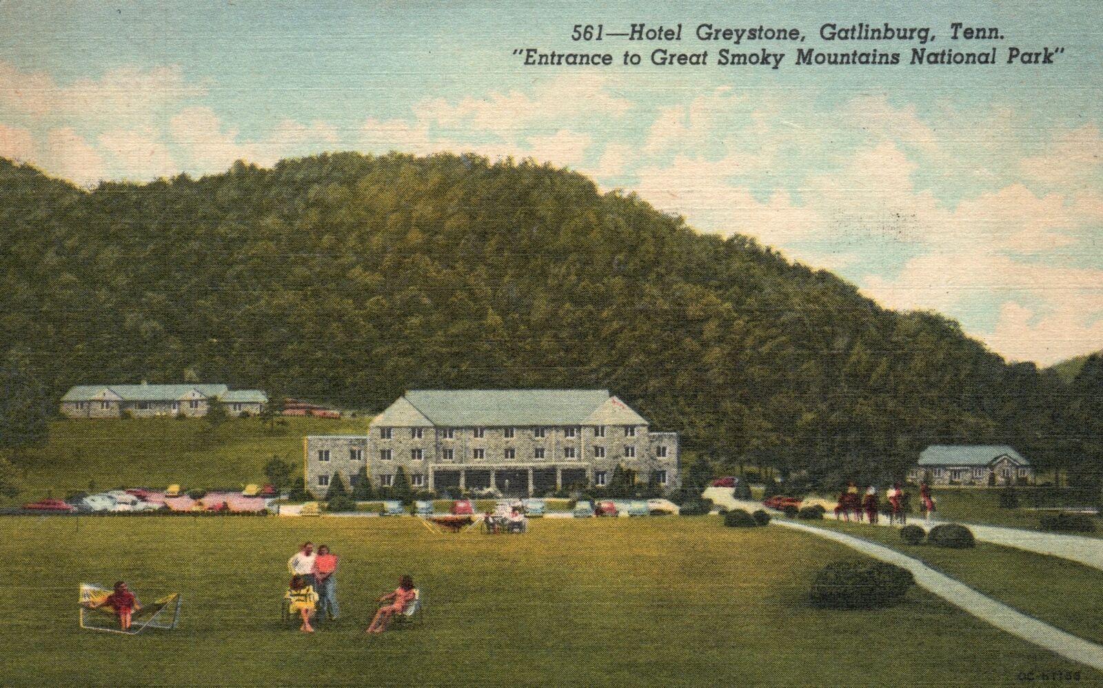 Vintage Postcard 1965 Hotel Greystone Gatlinburg Tennessee Great Smoky Mountains