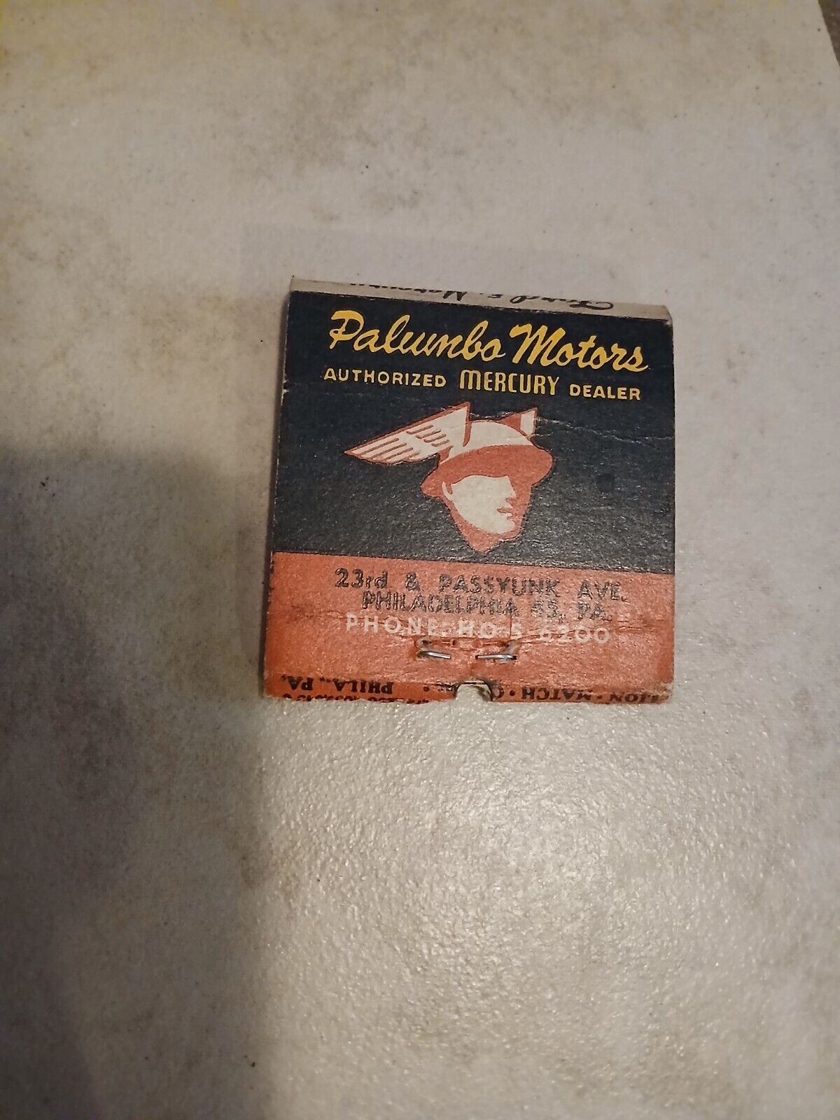 1949-50 Ford Mercury Frank Palumbo Motors Dealer Matches