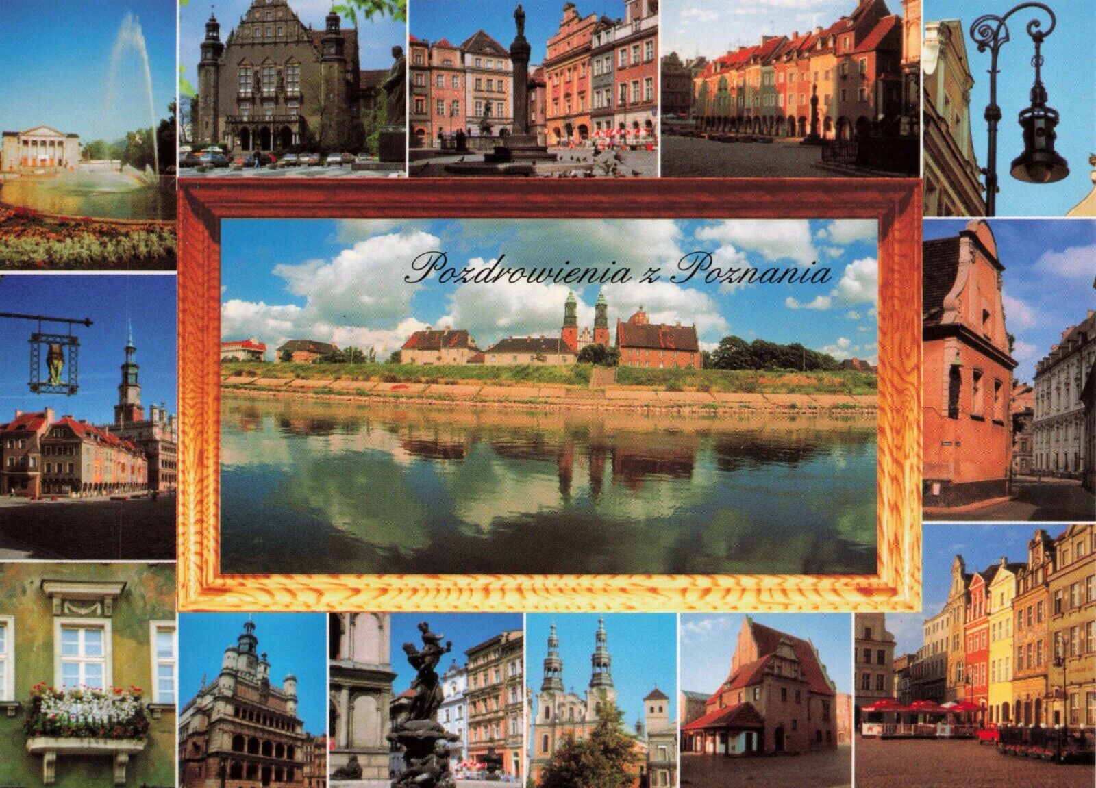 Postcard Pozdrowienia z Poznania Post Card Sights Scenery Gallery