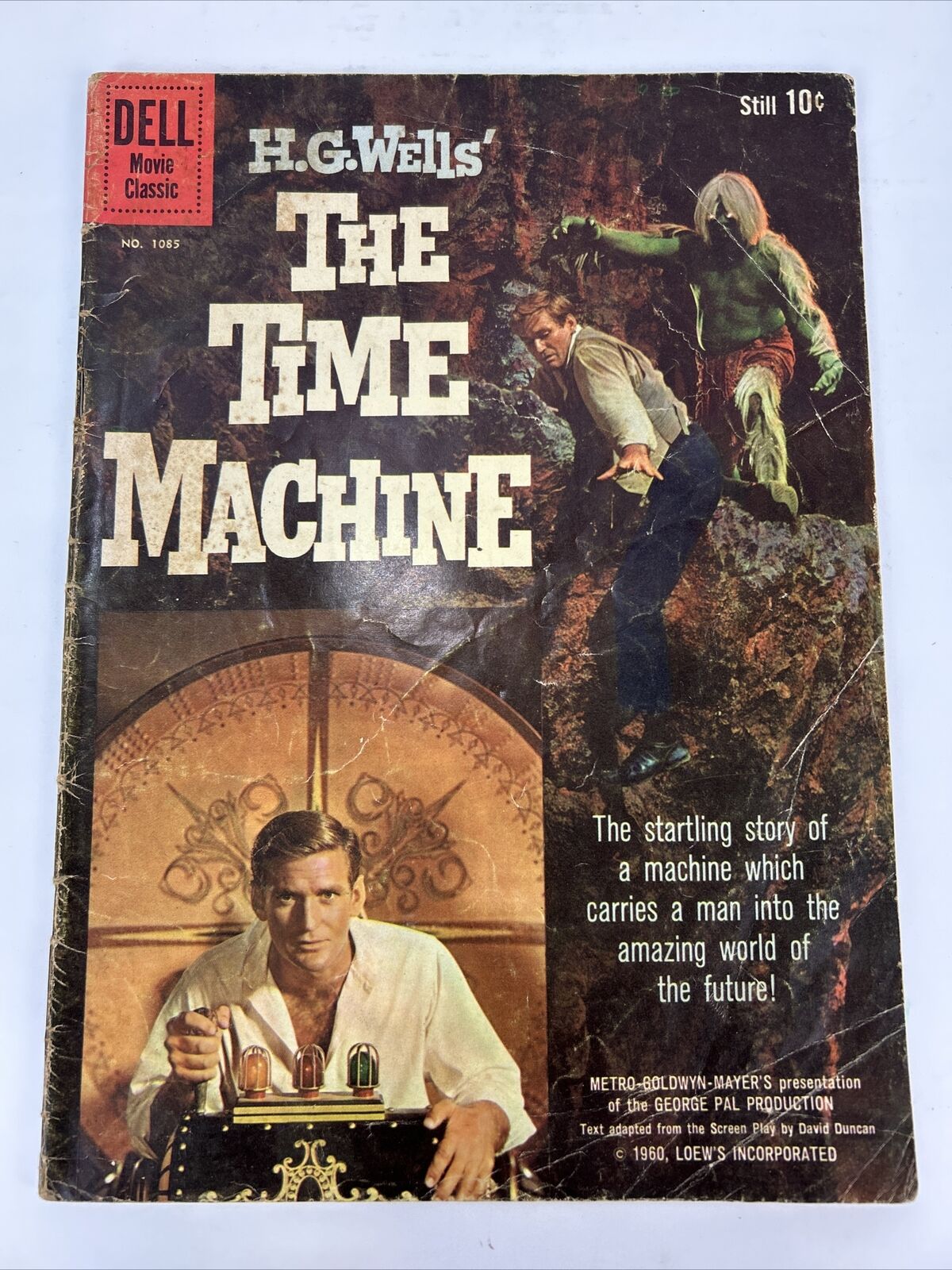 Four Color H. G. Wells' The Time Machine #1085 Dell Movie Classic Comic 1960