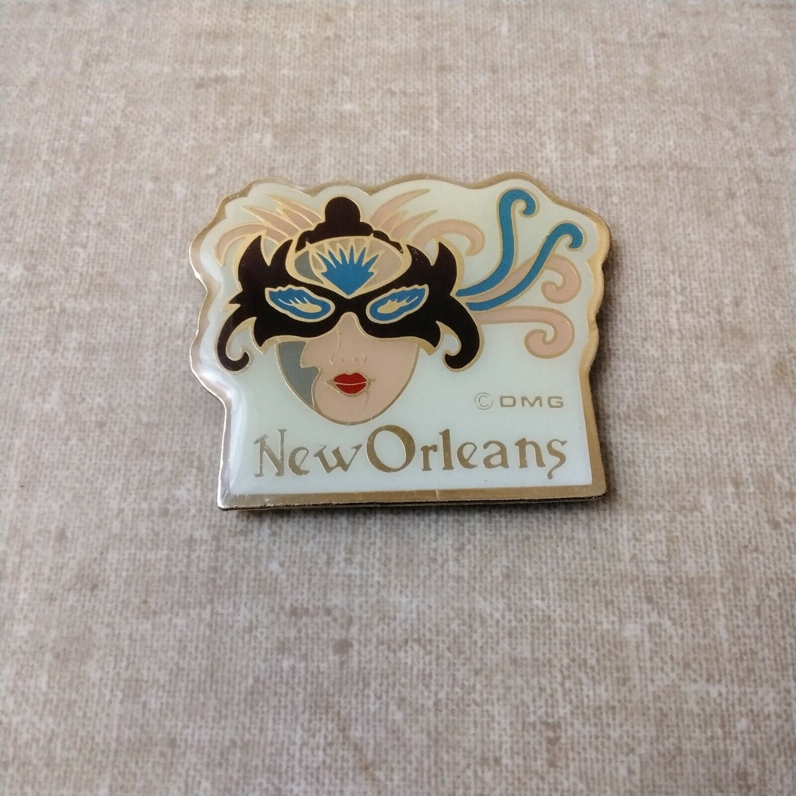New Orleans Mardi Gras Souvenir Magnet