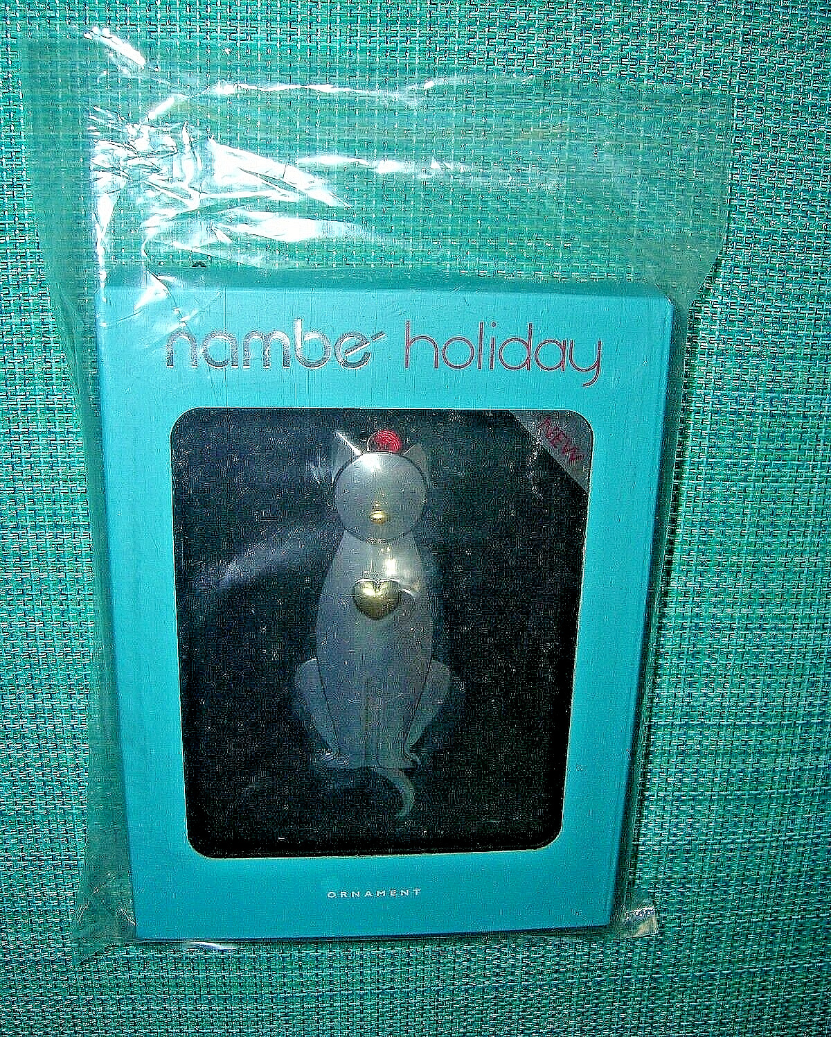 NEW Sealed Nambe Silver & Gold 4 Inch Hanging Holiday Cat Ornament  $39.99 List
